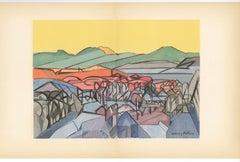 (after) Jacques Villon - "Les Oliviers entre Cannes et Mougins" lithograph
