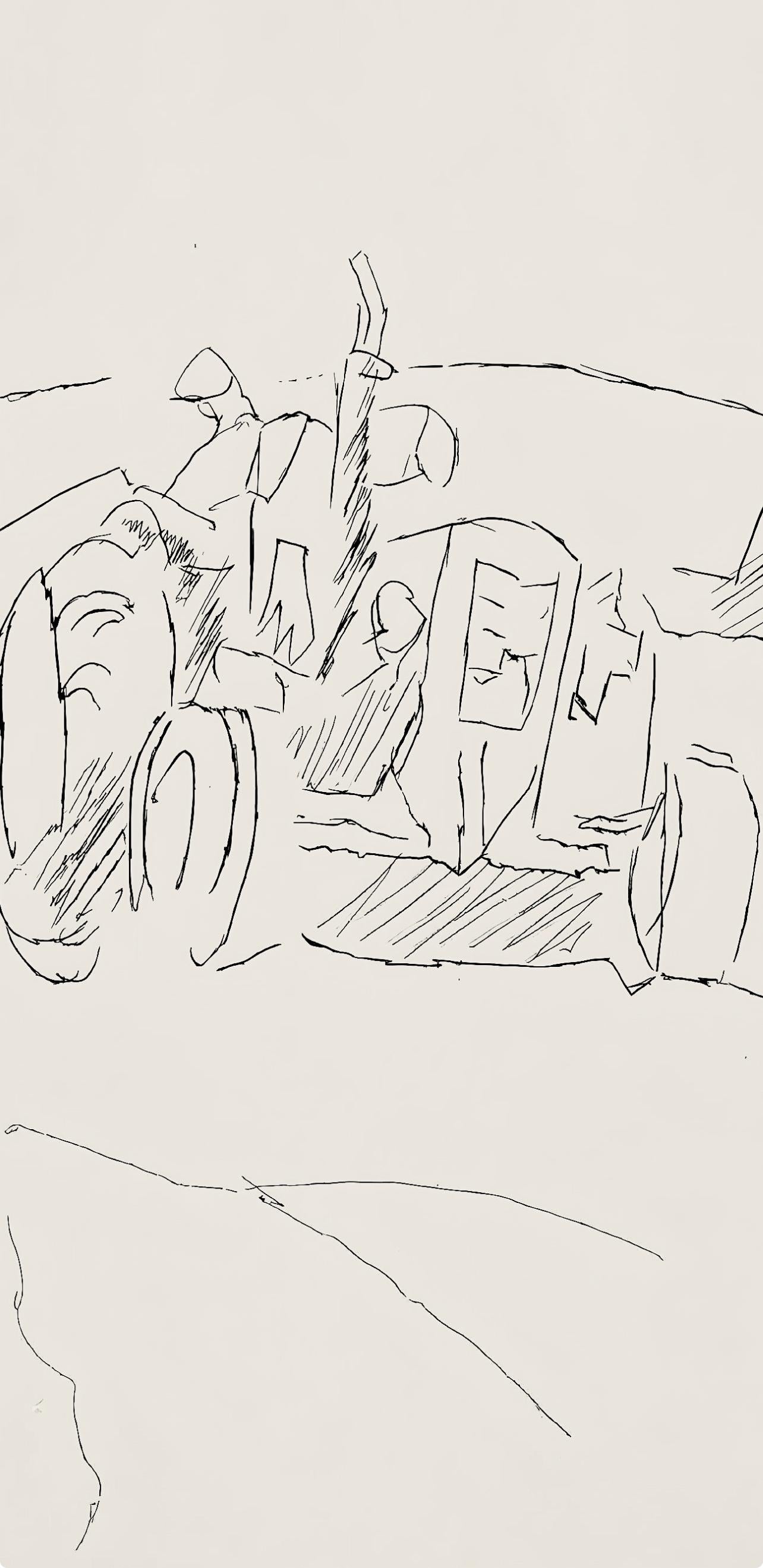Composition (Ginestet/Pouillon 42-64), Hésiode, Les Travaux et les Jours - Print by Jacques Villon