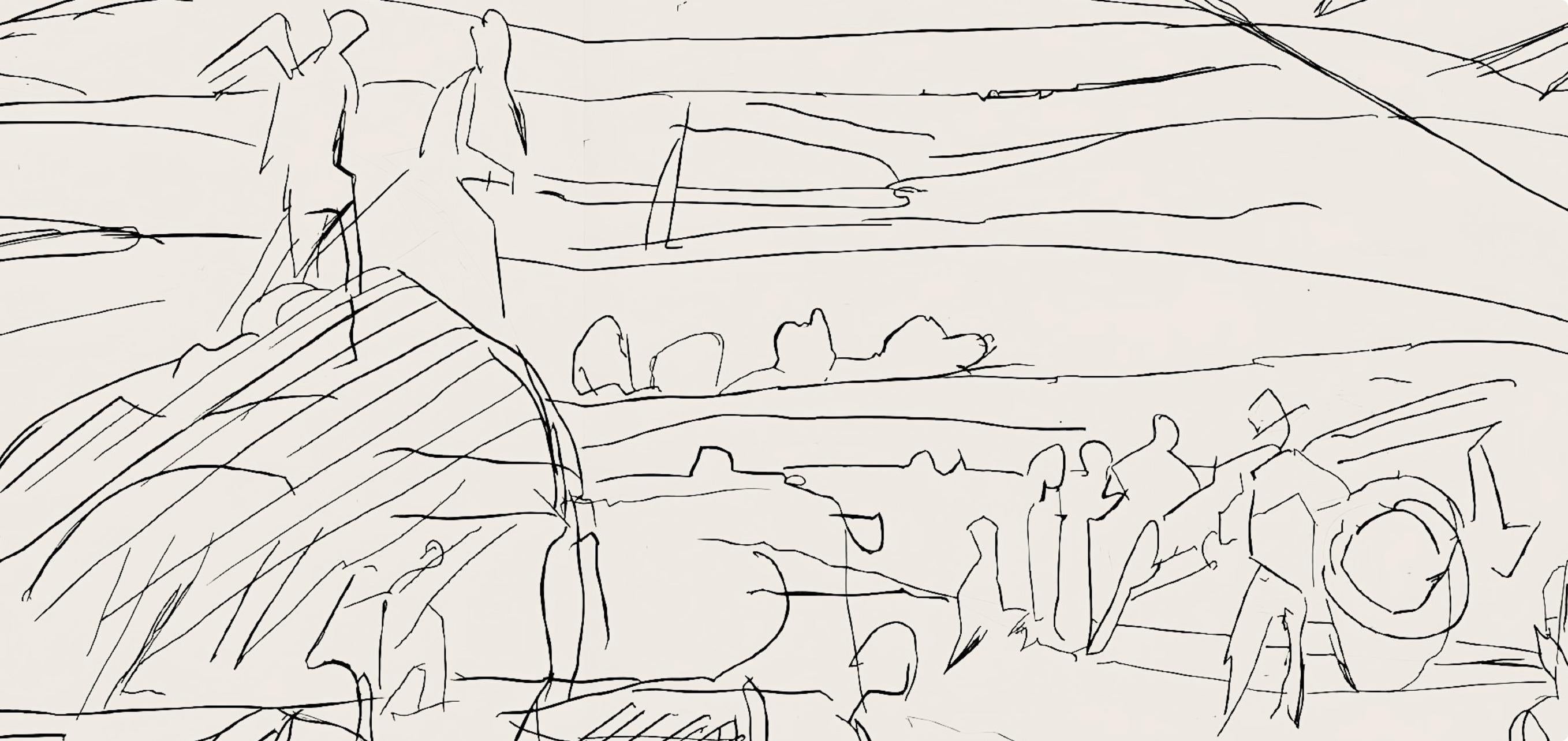 Composition (Ginestet/Pouillon 42-64), Hésiode, Les Travaux et les Jours - Print by Jacques Villon