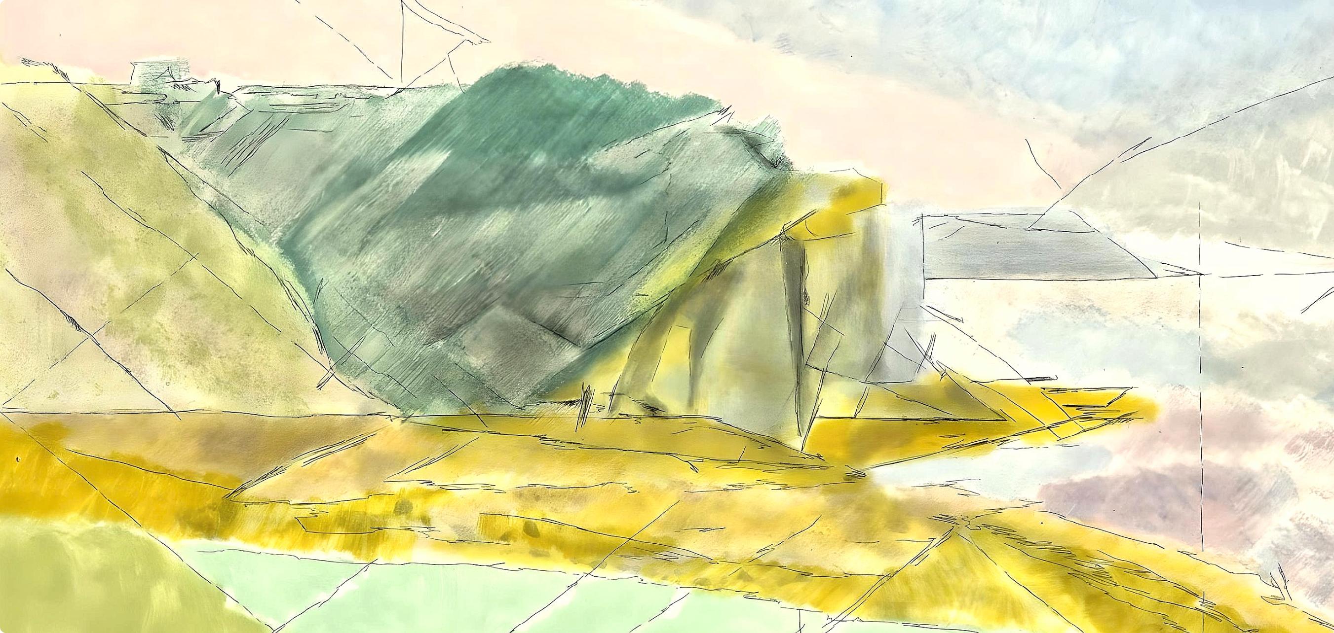 Composition (Ginestet/Pouillon 42-64), Hésiode, Les Travaux et les Jours - Print by Jacques Villon