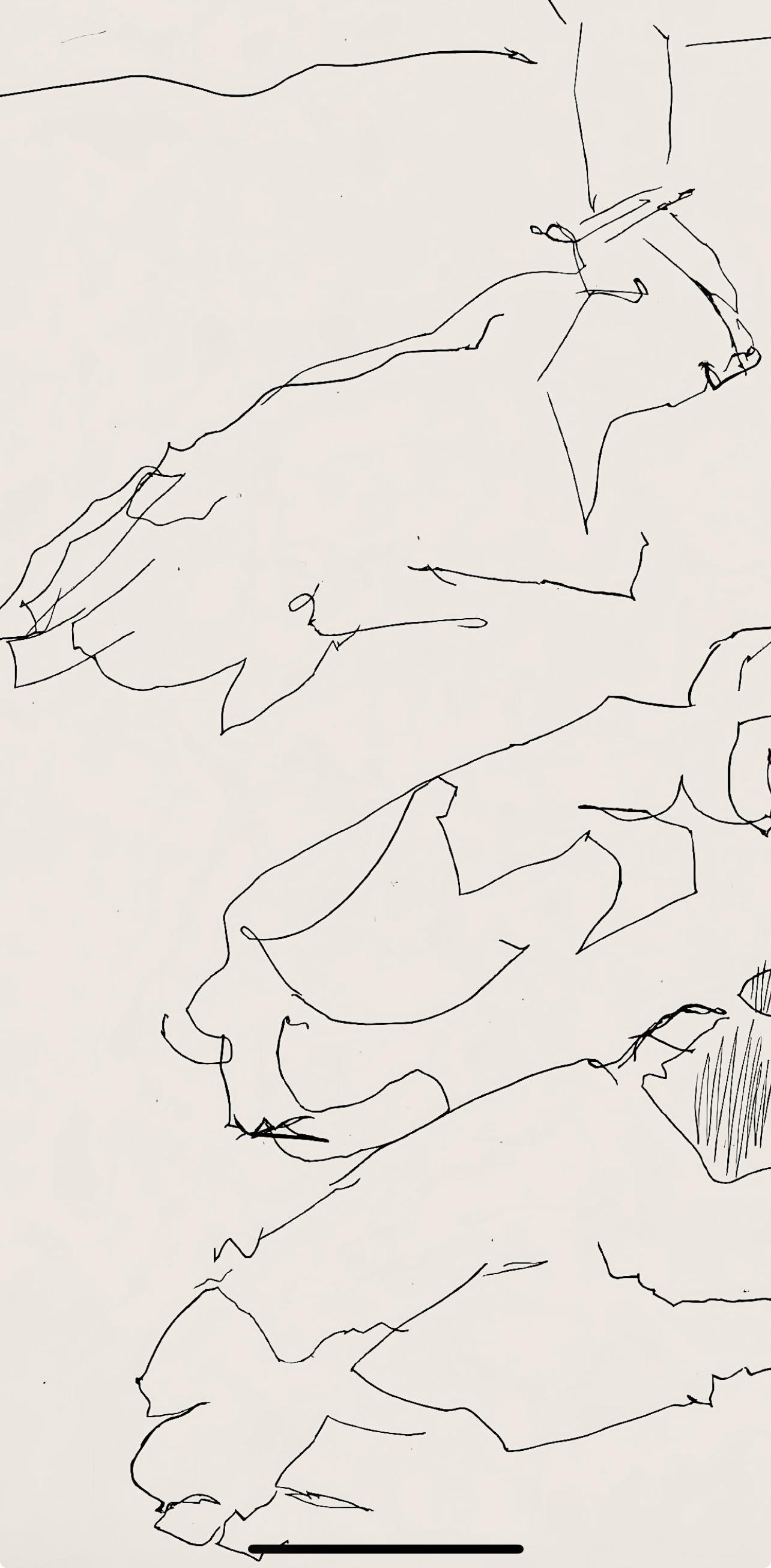 Composition (Ginestet/Pouillon 42-64), Hésiode, Les Travaux et les Jours - Modern Print by Jacques Villon