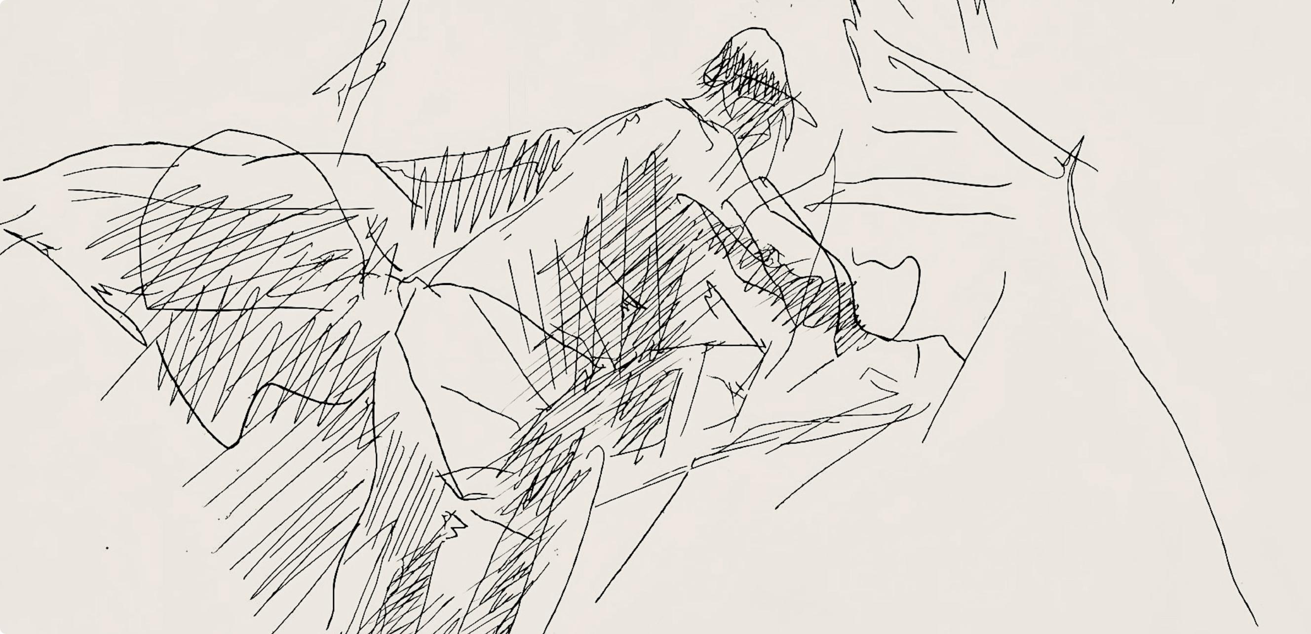 Composition (Ginestet/Pouillon 42-64), Hésiode, Les Travaux et les Jours - Modern Print by Jacques Villon