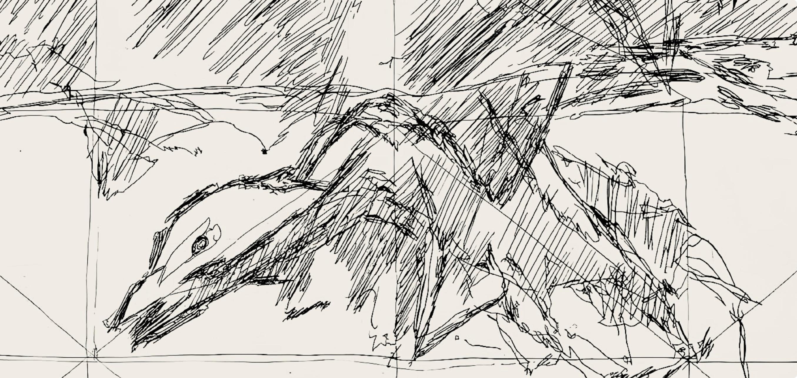Composition (Ginestet/Pouillon 42-64), Hésiode, Les Travaux et les Jours - Modern Print by Jacques Villon