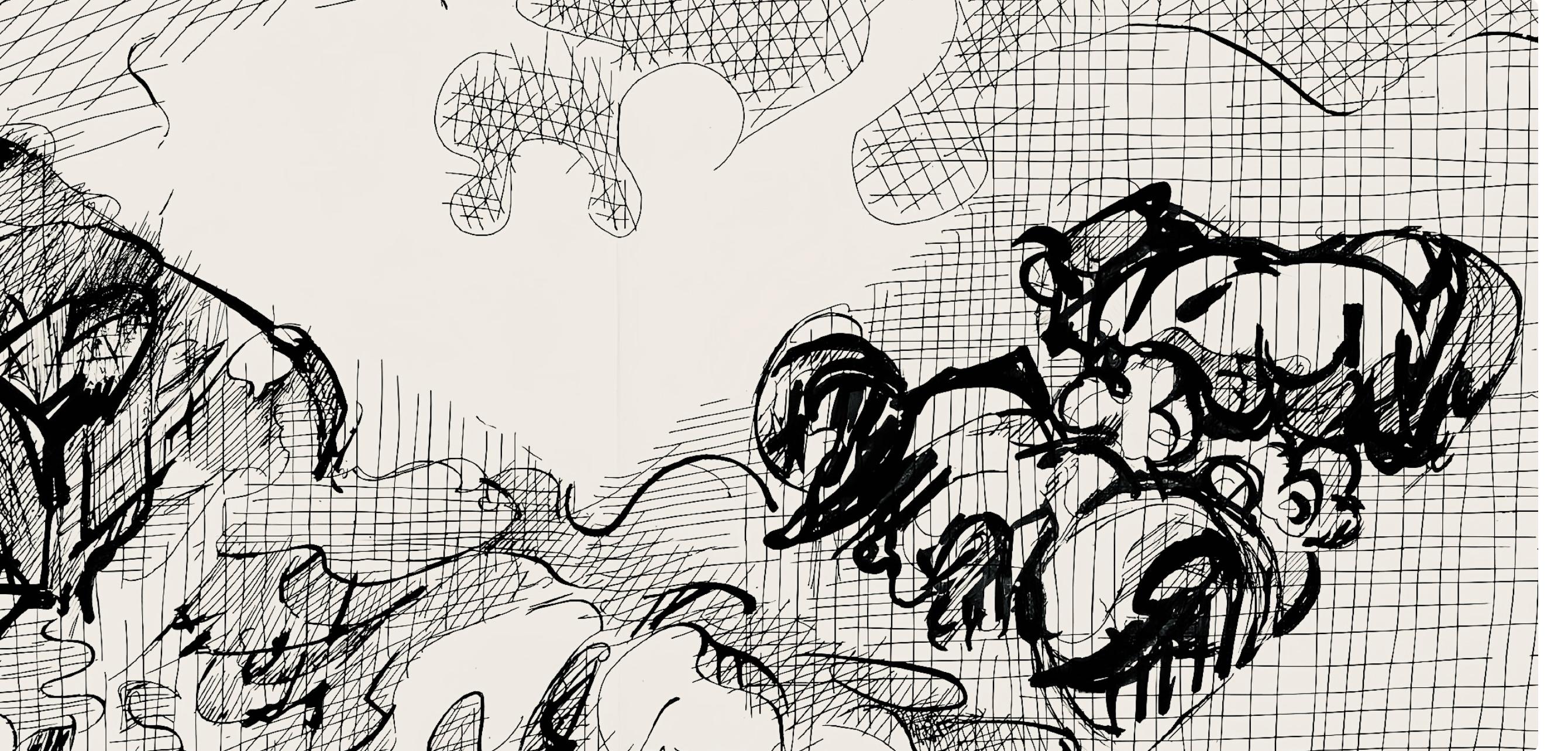 Composición (Ginestet/Pouillon 42-64), Hésiode, Les Travaux et les Jours - Print Moderno de Jacques Villon