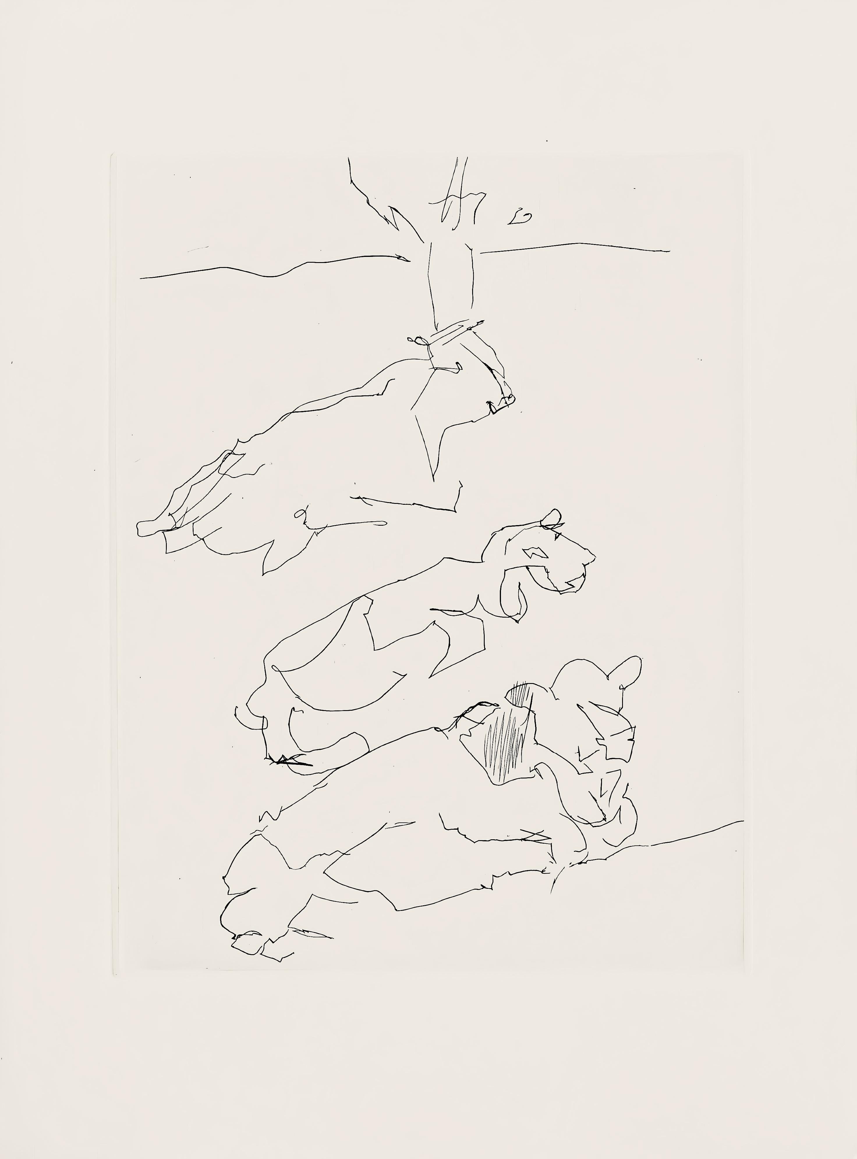 Etching on vélin de Rives paper. Unsigned and unnumbered, as issued. Good condition. Notes: From the folio, Hésiode, Les Travaux et les jours. Eaux-fortes de Jacques Villon, 1962. Published by les Éditions de la Revue Verve, Paris, under the