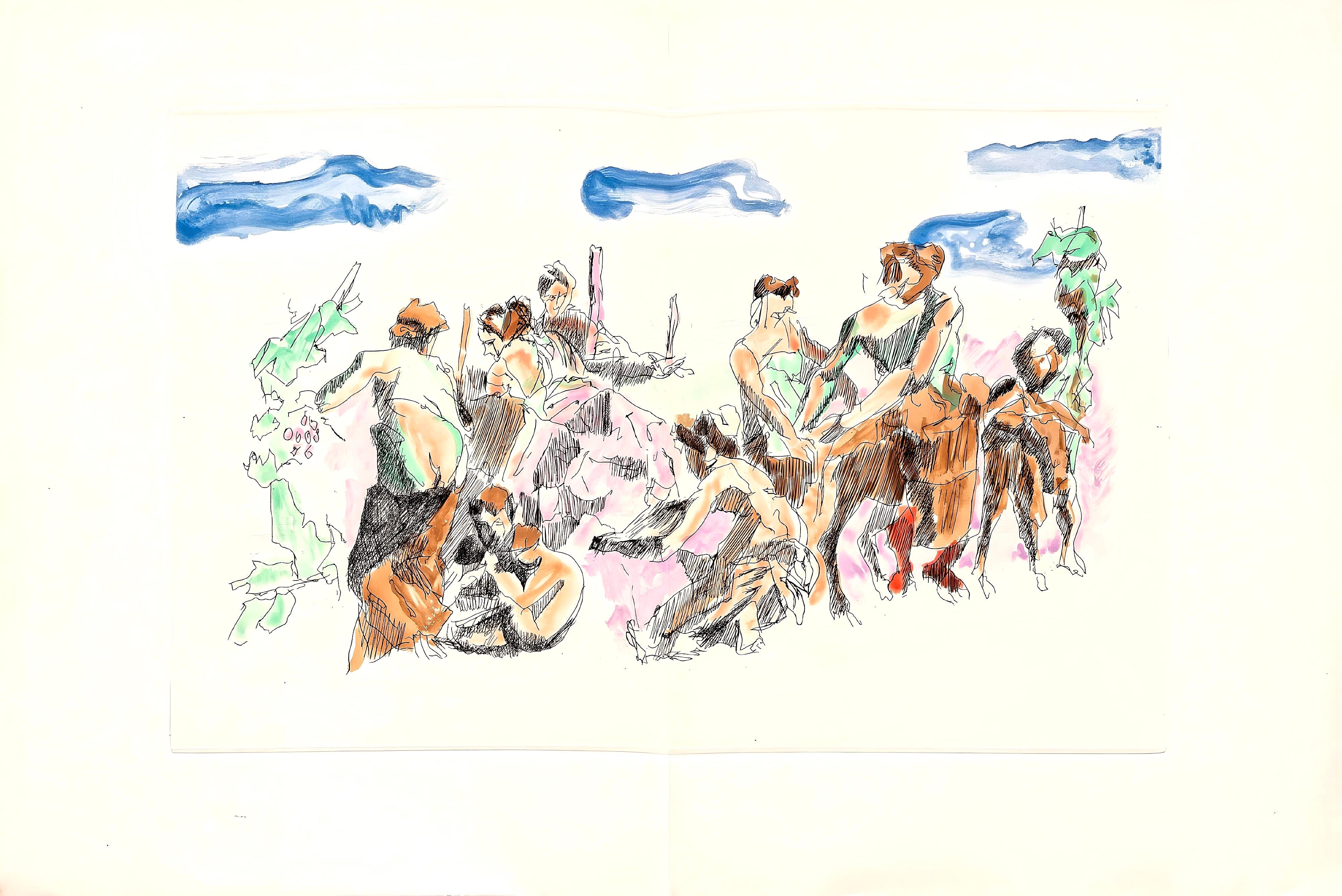 Composition (Ginestet/Pouillon 42-64), Hésiode, Les Travaux et les Jours For Sale 1