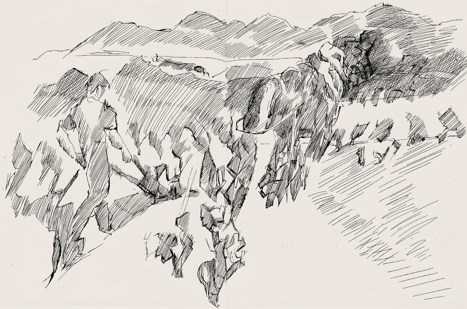 Jacques Villon Landscape Print - Composition (Ginestet/Pouillon 42-64), Hésiode, Les Travaux et les Jours