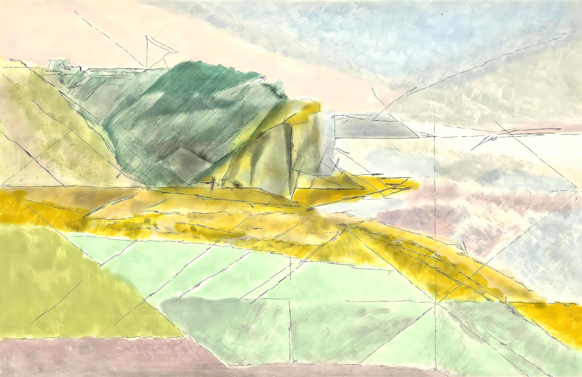 Jacques Villon Landscape Print - Composition (Ginestet/Pouillon 42-64), Hésiode, Les Travaux et les Jours