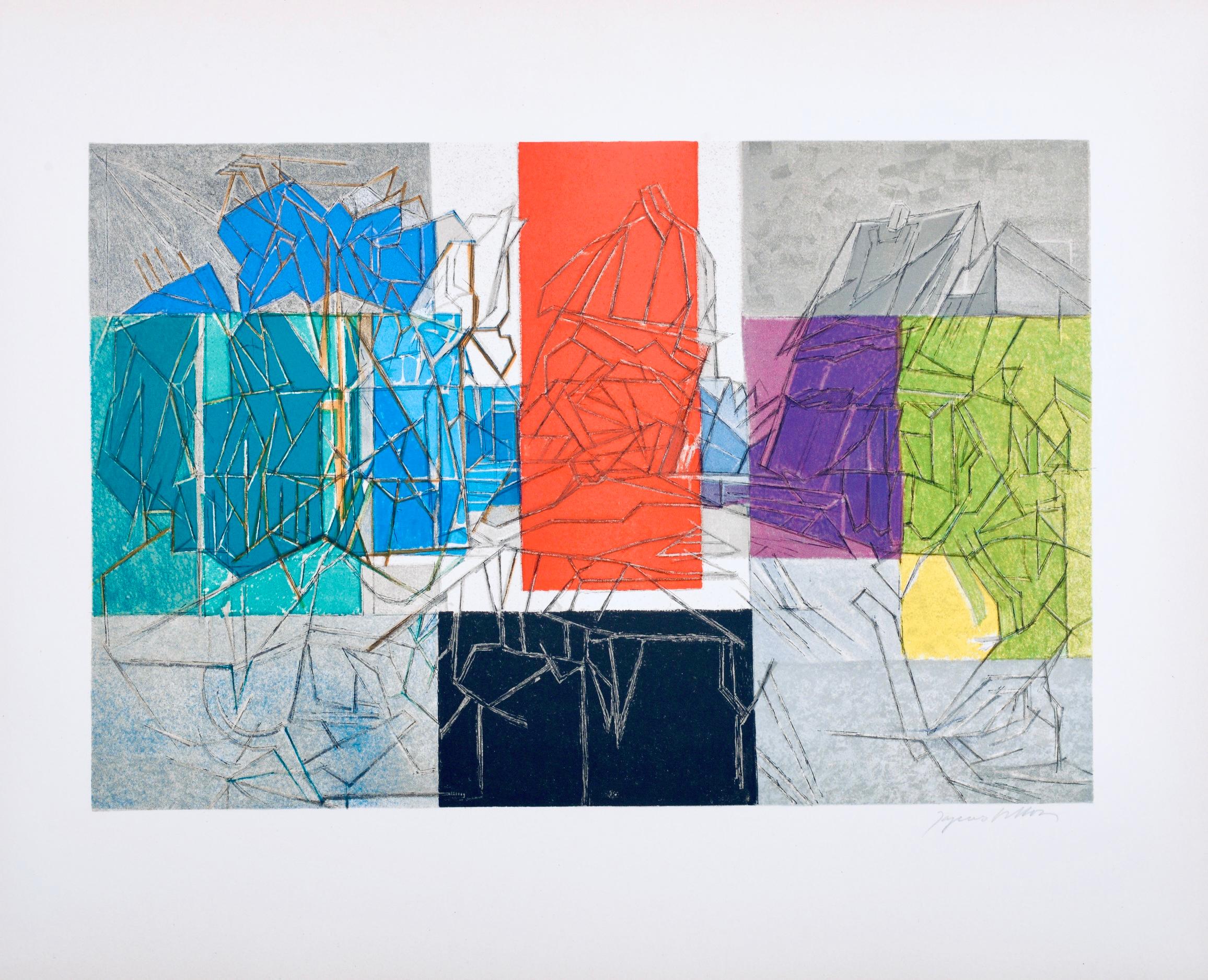 Composition (Ginestet/Pouillon 65-72), Jacques Villon, Huit lithographies For Sale 9