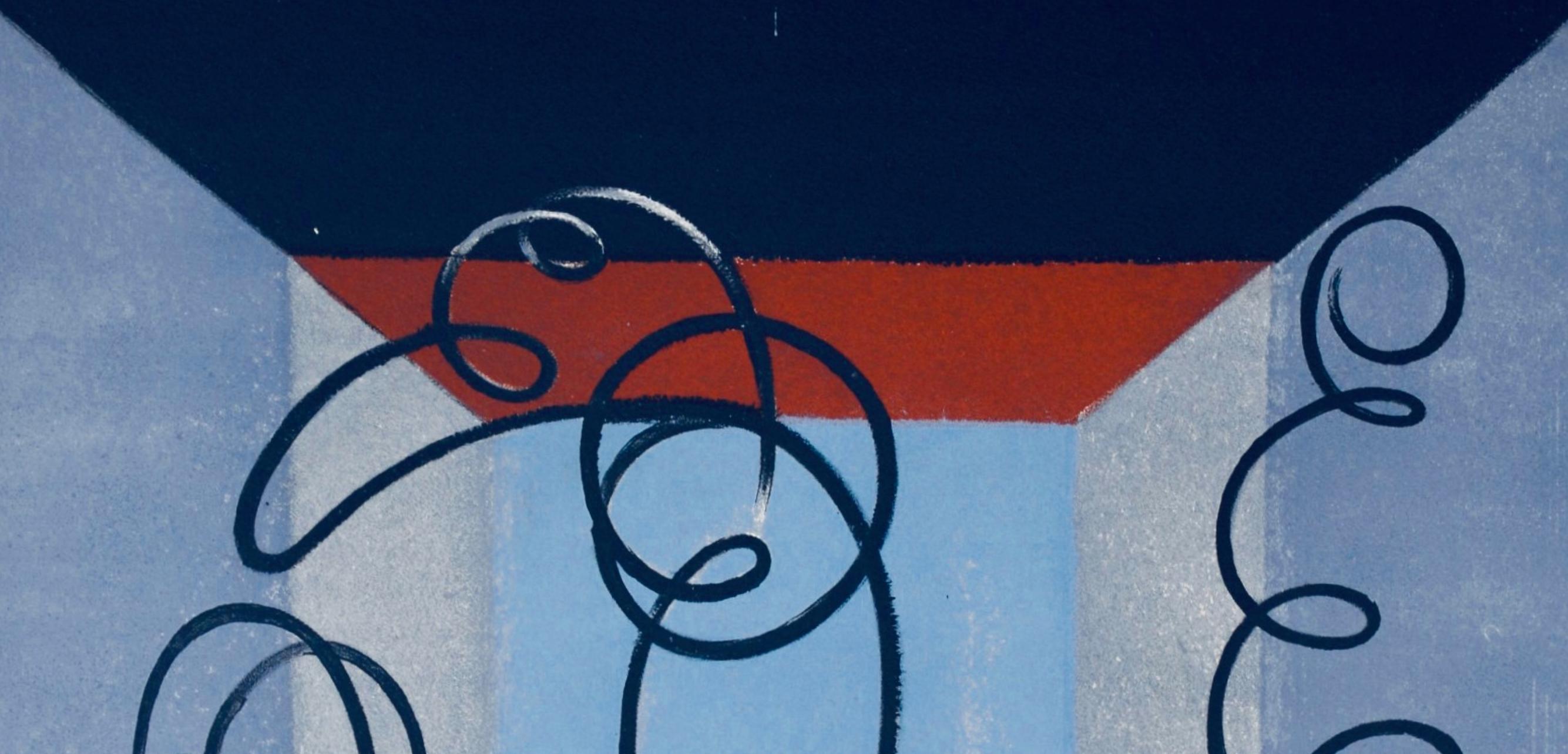 Komposition (Ginestet/Pouillon 65-72), Jacques Villon, Huit-Lithographien im Angebot 1