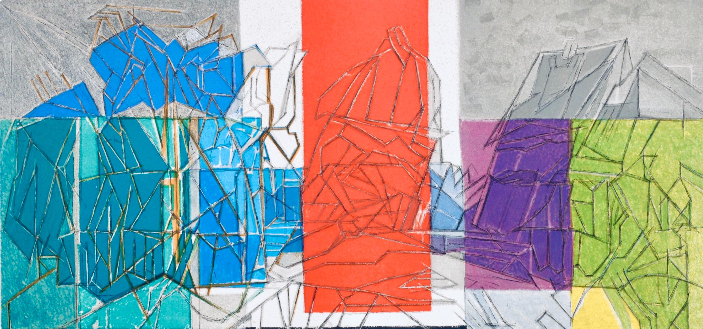 Composition (Ginestet/Pouillon 65-72), Jacques Villon, Huit lithographies For Sale 1