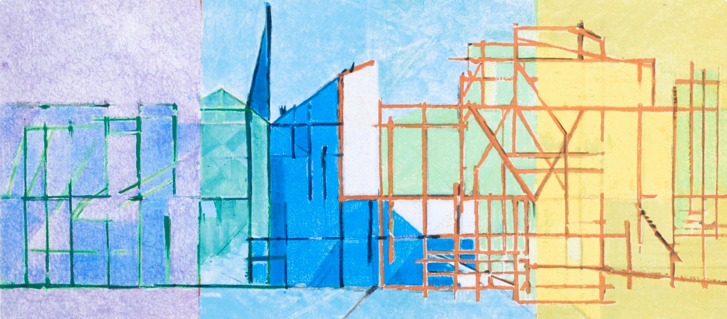 Composition (Ginestet/Pouillon 65-72), Jacques Villon, Huit lithographies For Sale 1