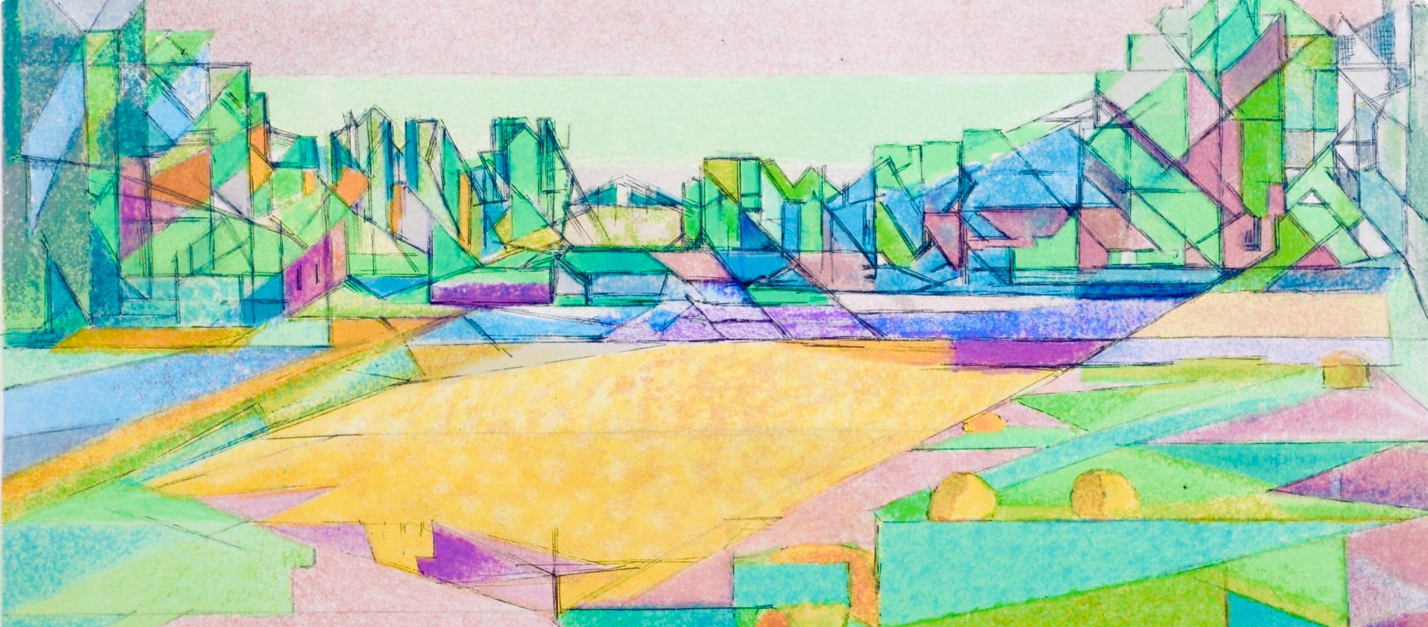 Composition (Ginestet/Pouillon 65-72), Jacques Villon, Huit lithographies For Sale 2