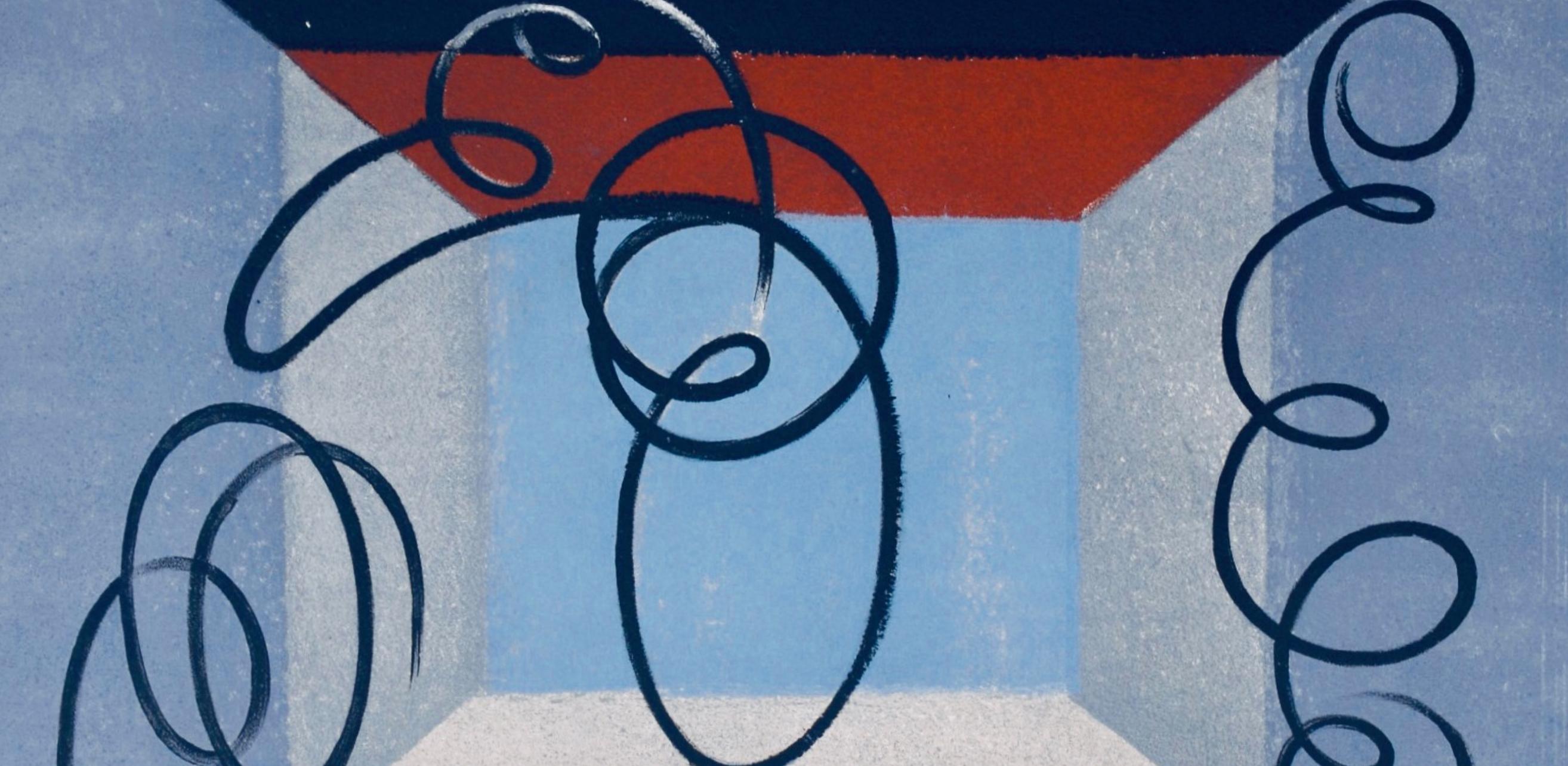 Komposition (Ginestet/Pouillon 65-72), Jacques Villon, Huit-Lithographien im Angebot 2
