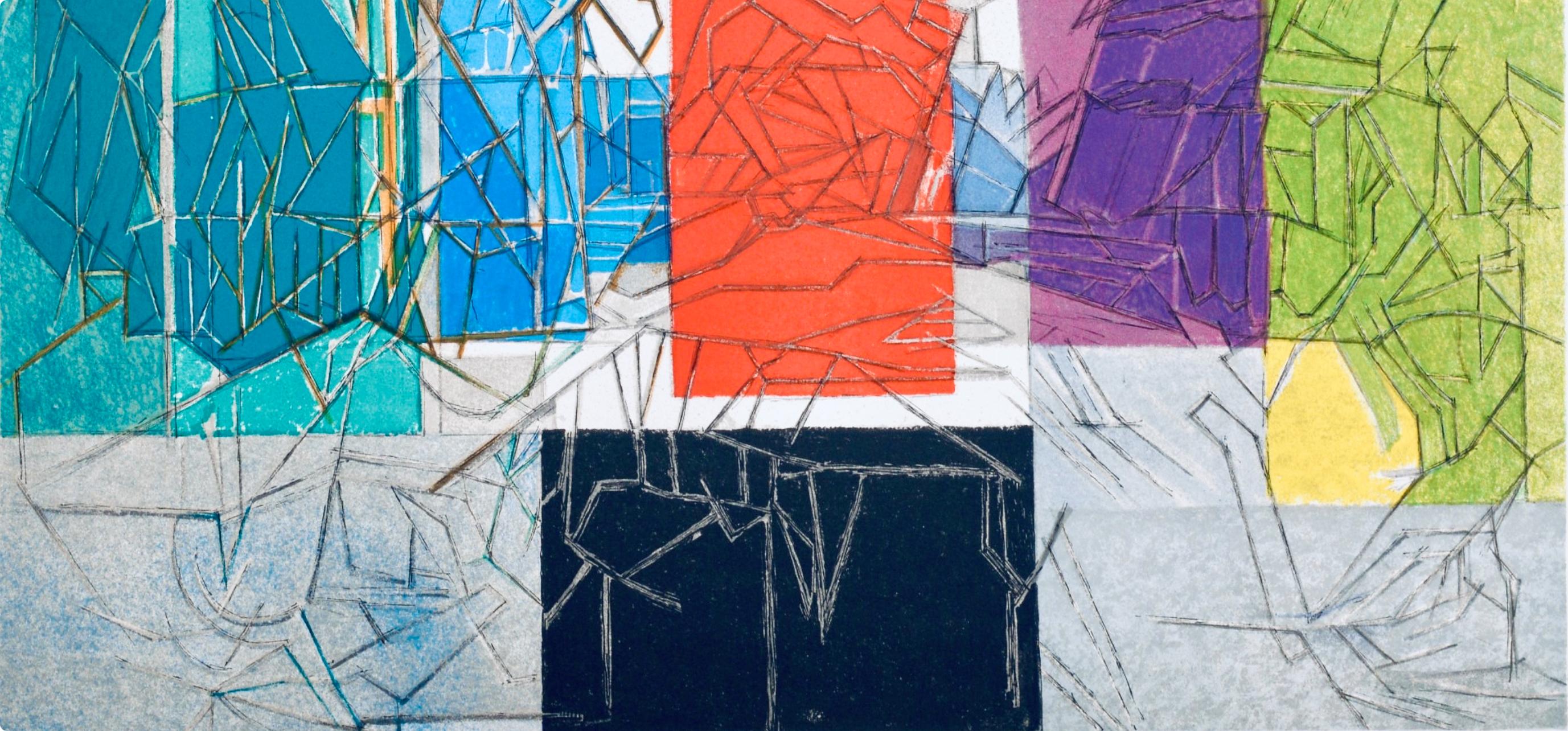 Composition (Ginestet/Pouillon 65-72), Jacques Villon, Huit lithographies For Sale 3