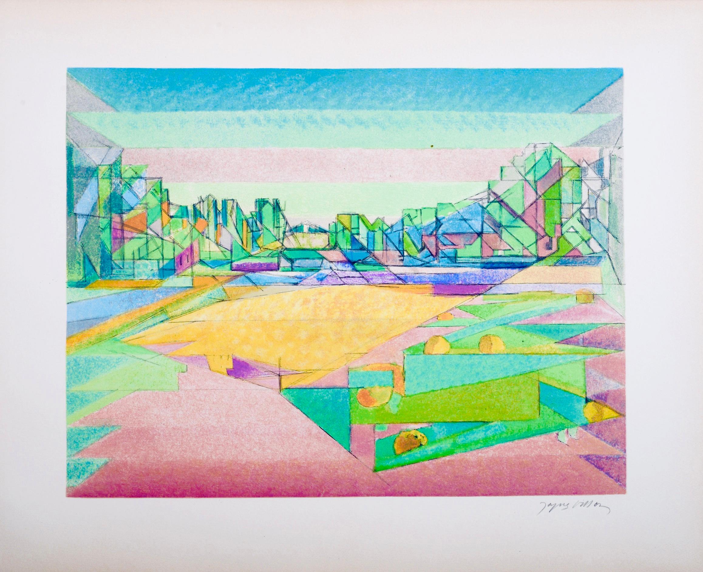 Composition (Ginestet/Pouillon 65-72), Jacques Villon, Huit lithographies For Sale 4