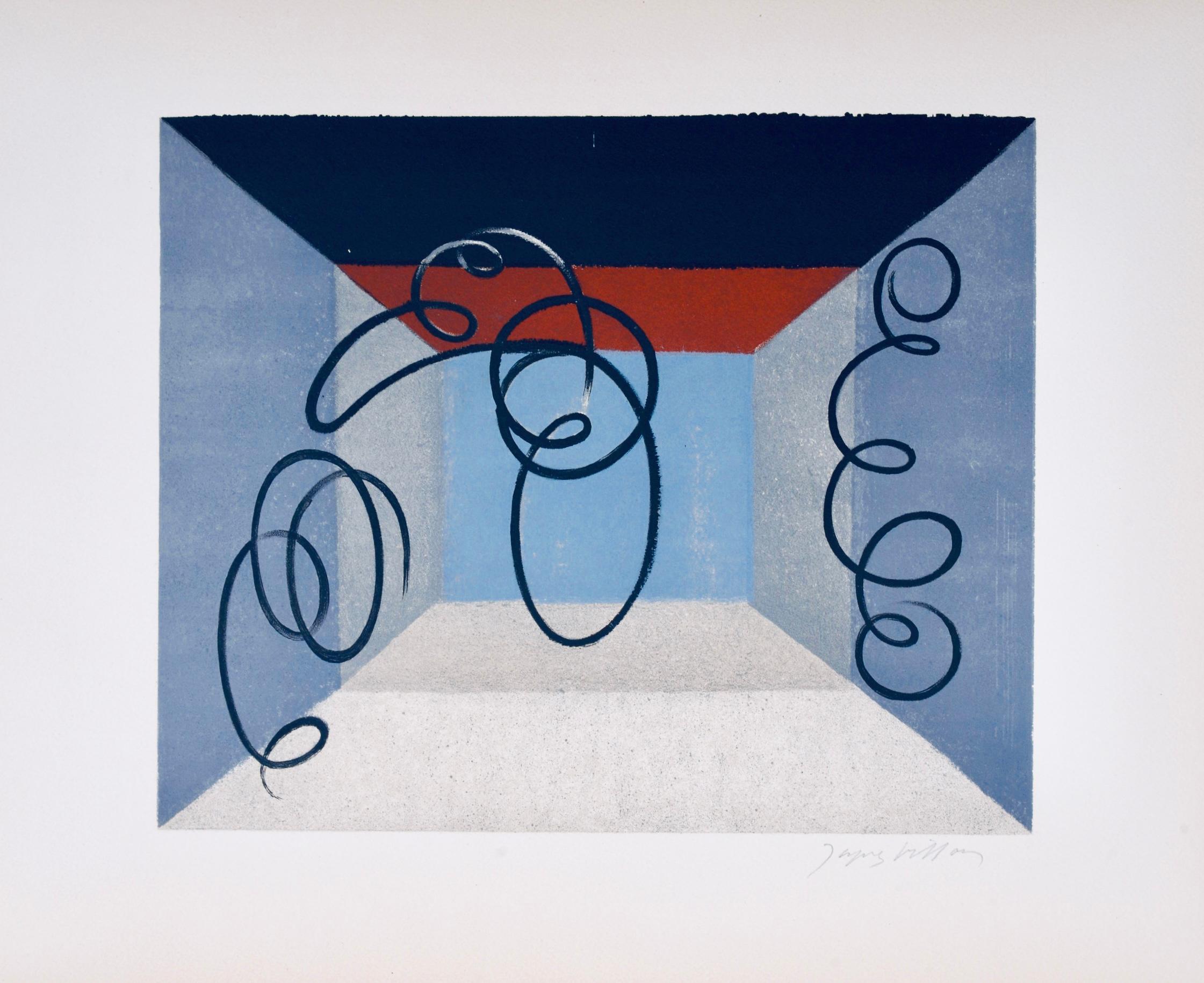 Komposition (Ginestet/Pouillon 65-72), Jacques Villon, Huit-Lithographien im Angebot 4
