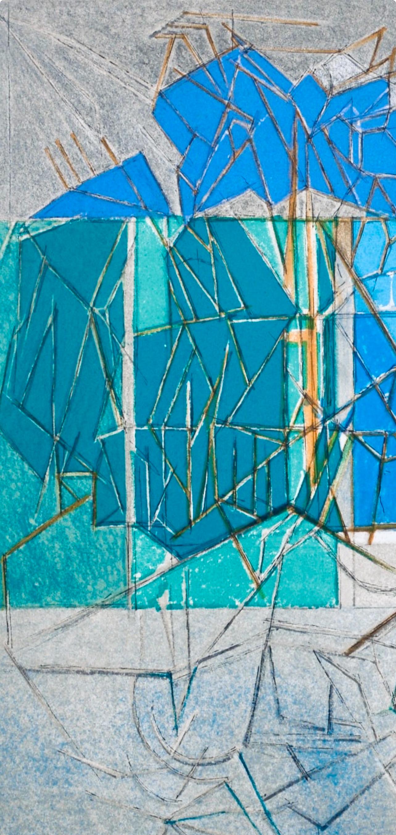 Composition (Ginestet/Pouillon 65-72), Jacques Villon, Huit lithographies For Sale 4