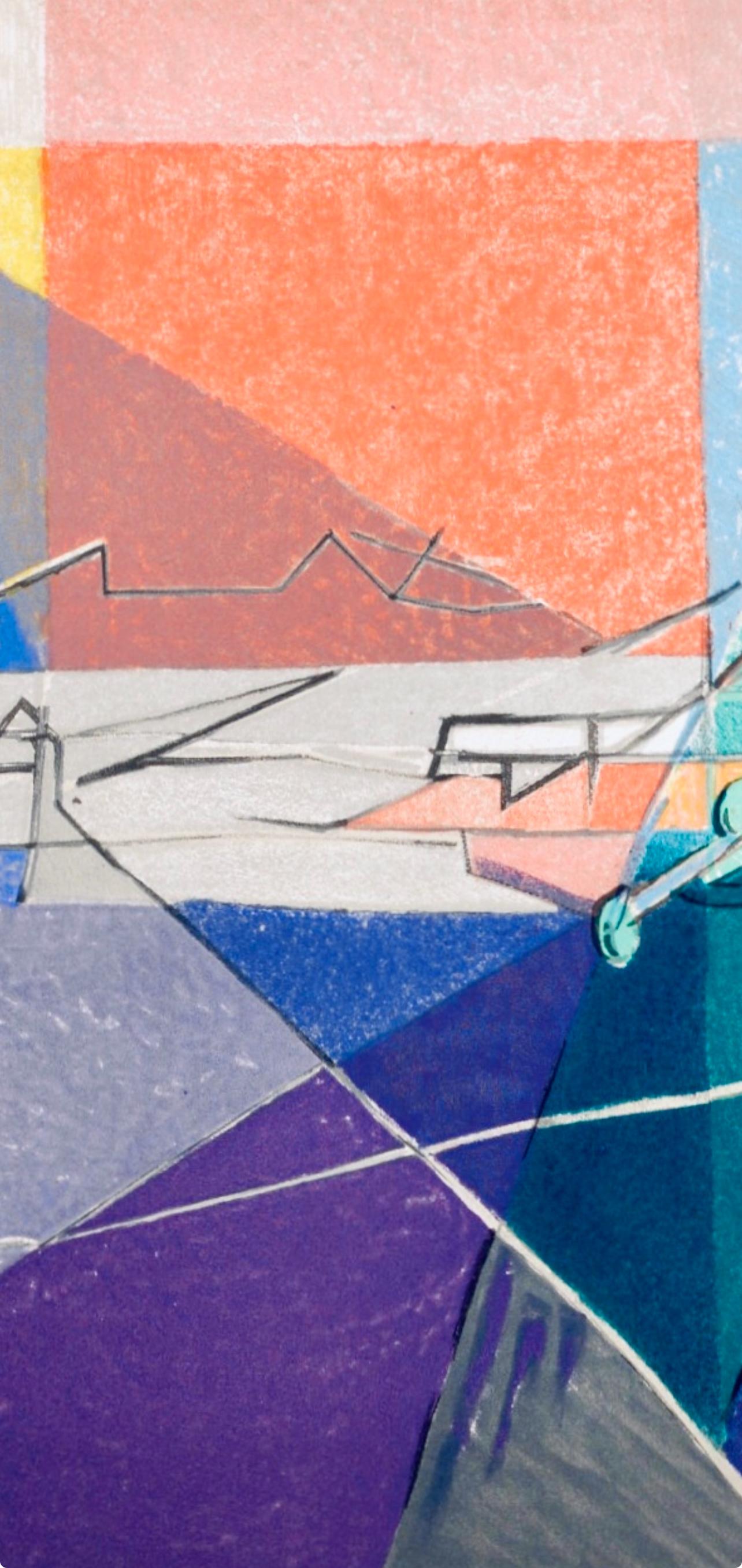 Composition (Ginestet/Pouillon 65-72), Jacques Villon, Huit lithographies For Sale 4