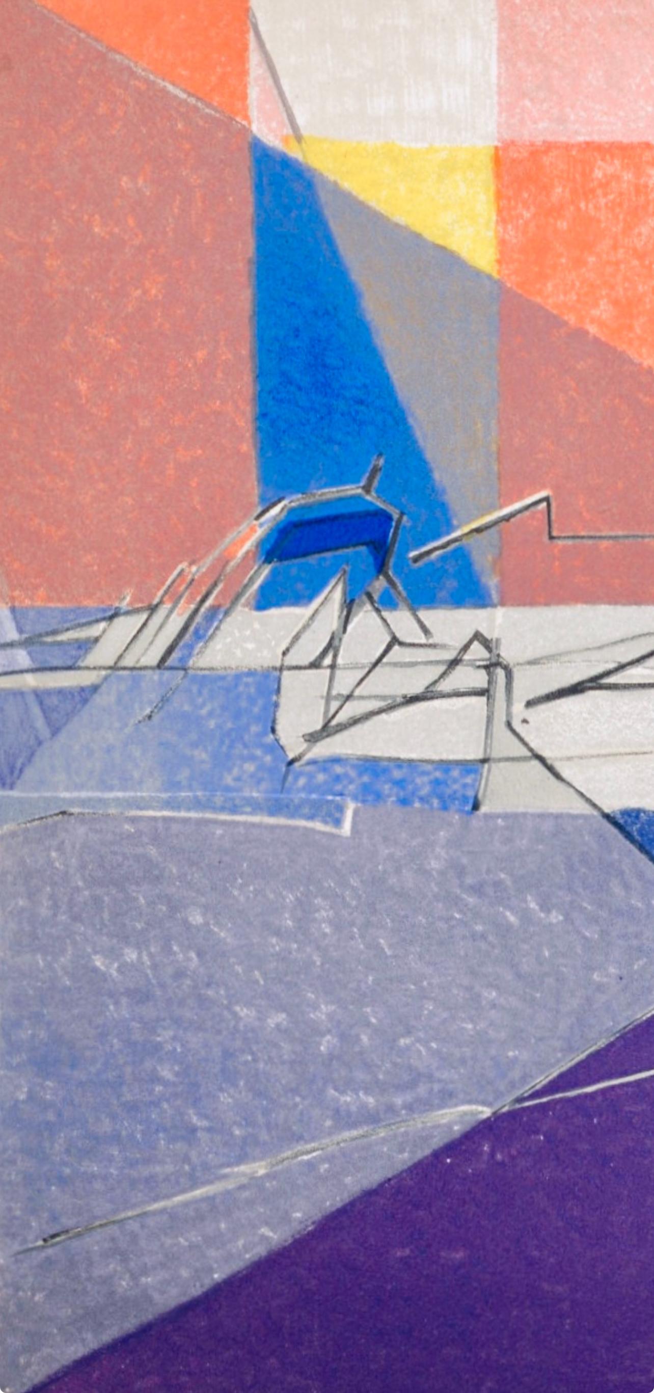 Composition (Ginestet/Pouillon 65-72), Jacques Villon, Huit lithographies For Sale 5
