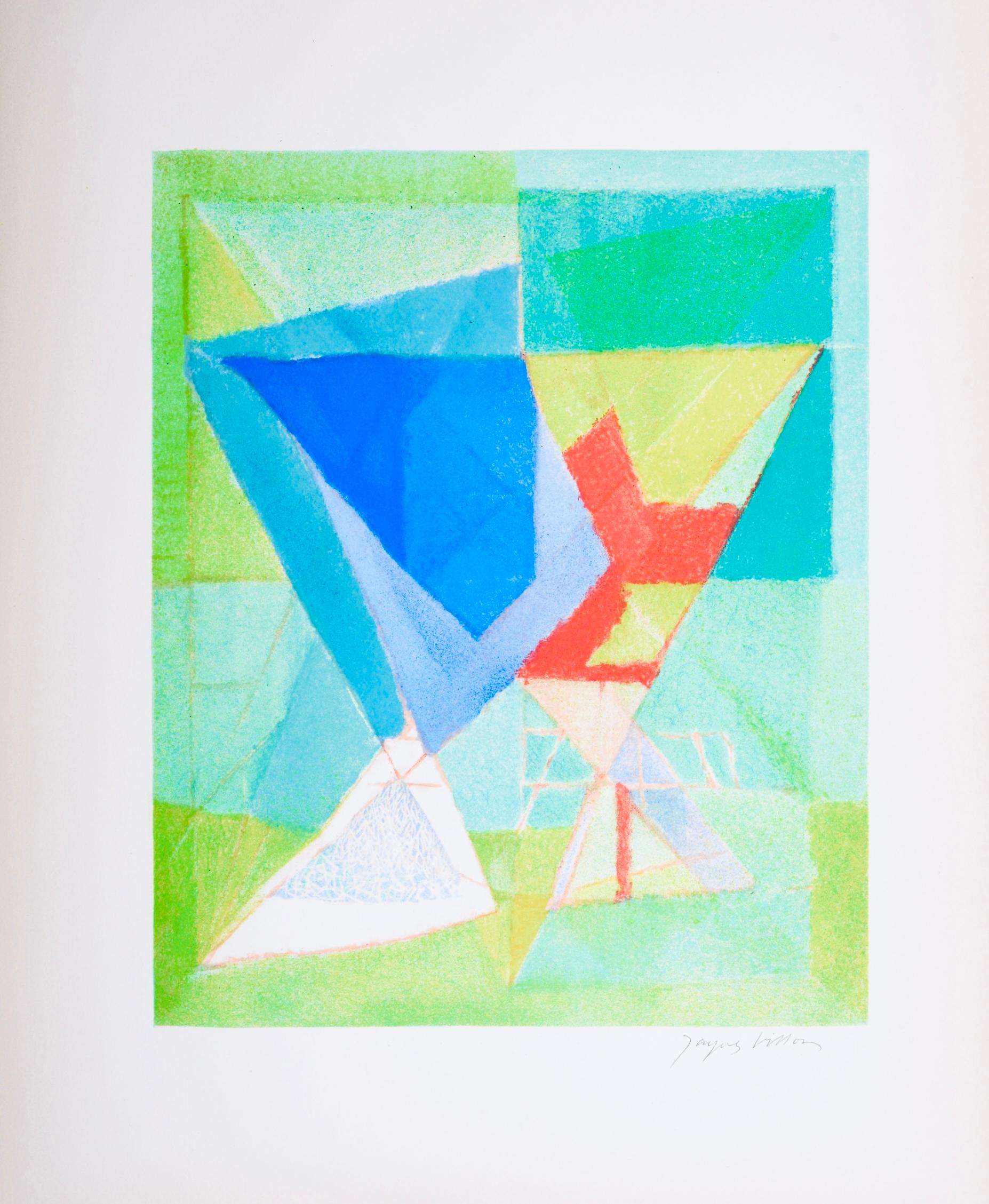 Composition (Ginestet/Pouillon 65-72), Jacques Villon, Huit lithographies For Sale 5