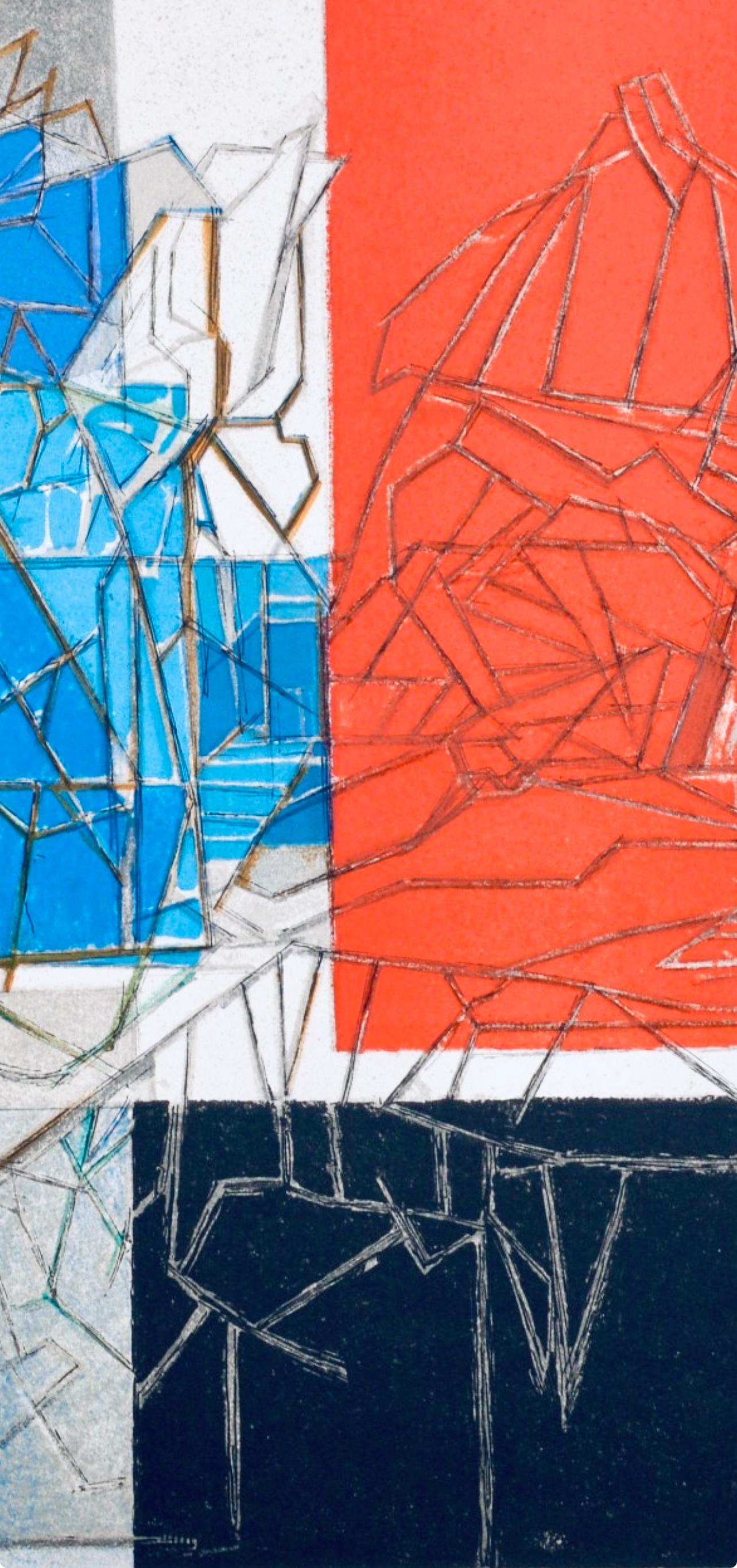 Composition (Ginestet/Pouillon 65-72), Jacques Villon, Huit lithographies For Sale 6