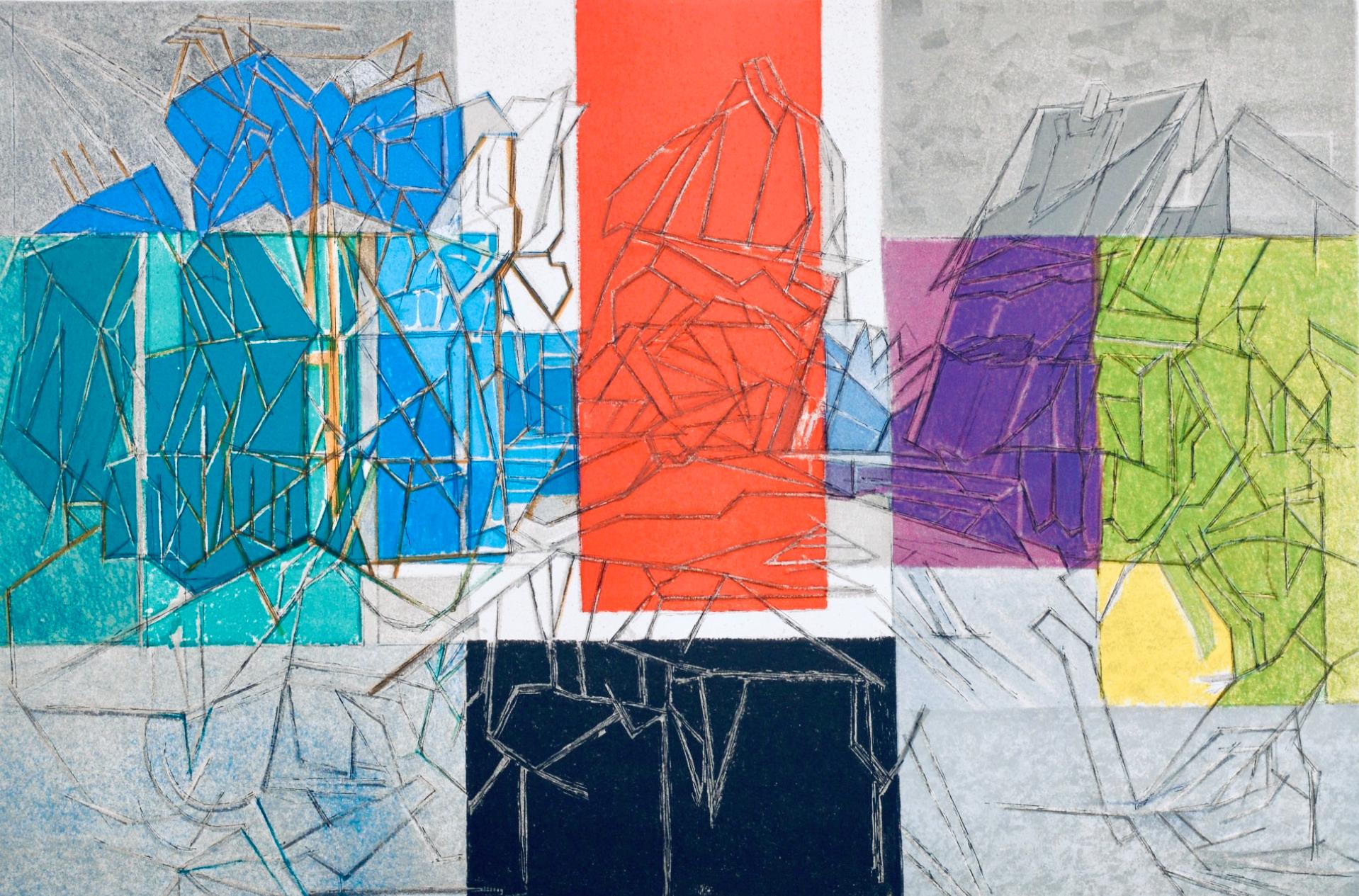 Lithograph on vélin d’Arches paper. Signed in pencil and unnumbered, as issued. Good condition. Notes: From the folio, Jacques Villon, Huit Lithographies Originales, 1962. Published by Louis Carré, éditeur, Paris; printed by Mourlot Frères, Paris,