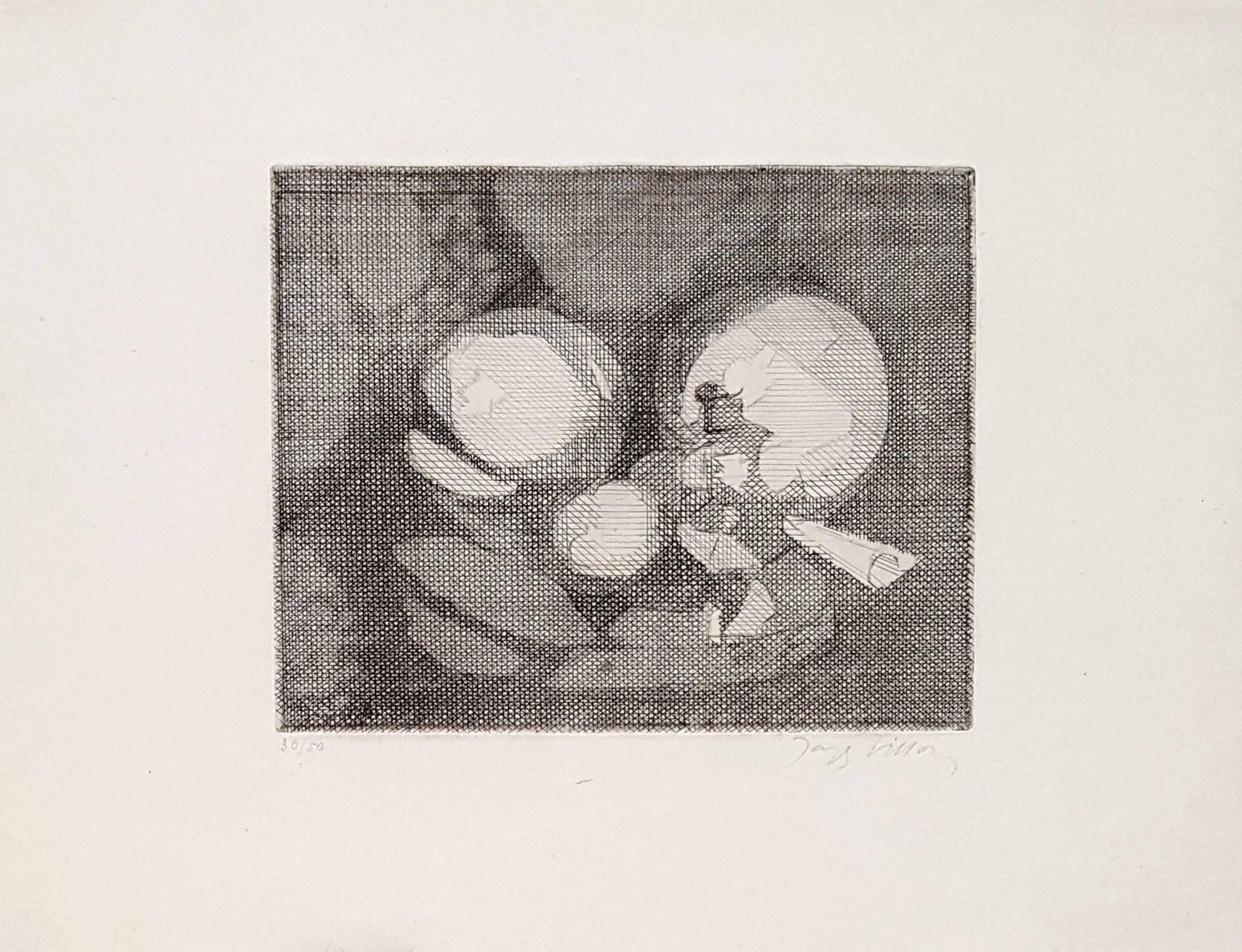 Jacques Villon Abstract Print - Composition - Original Etching Handsigned Numbered - 50 copies