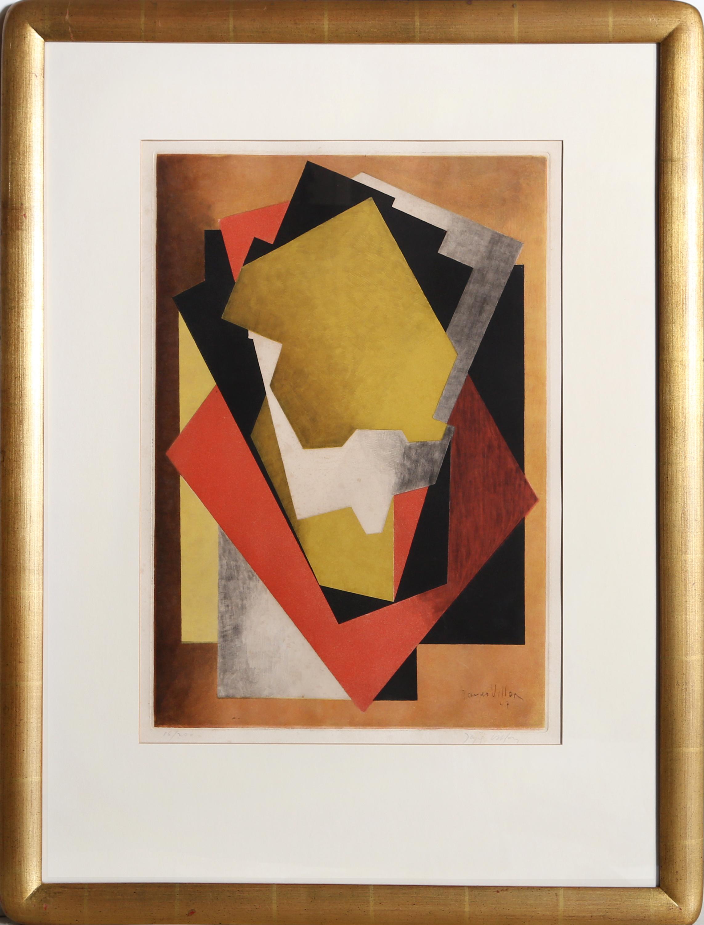 Jacques Villon Abstract Print - Cubist Composition