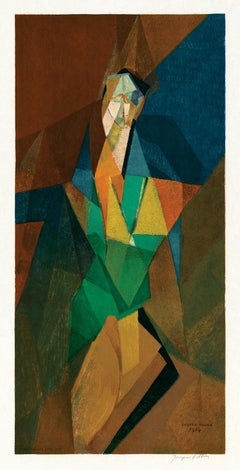 'Femme Cubiste, 1914' - Litografía firmada por el artista, según la obra maestra cubista