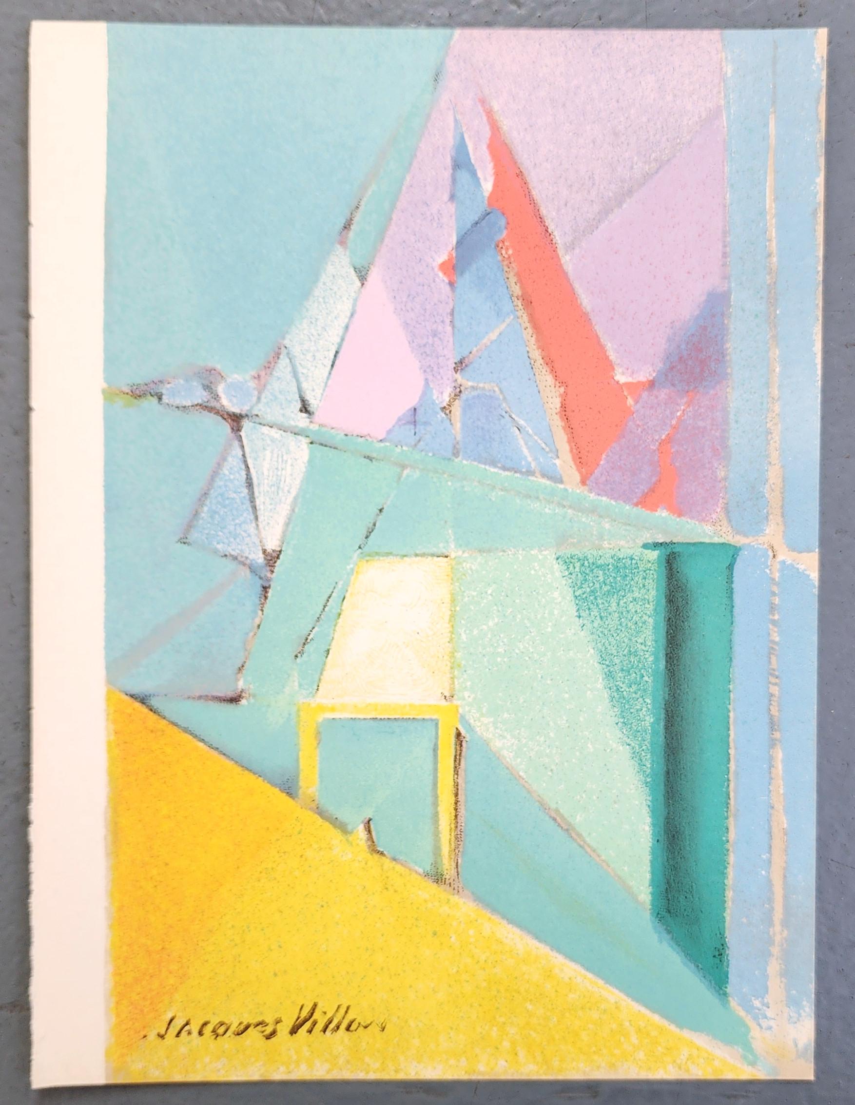 Jacques Villon Abstract Print - Intimite (70% OFF LIST PRICE FOR A VERY LIMITED TIME, FRAMING OPTIONS AVAILABLE)