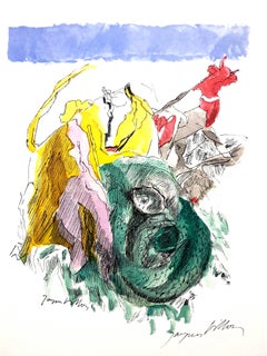 Jacques Villon - Spirito colorato - Litografia originale firmata con la mano