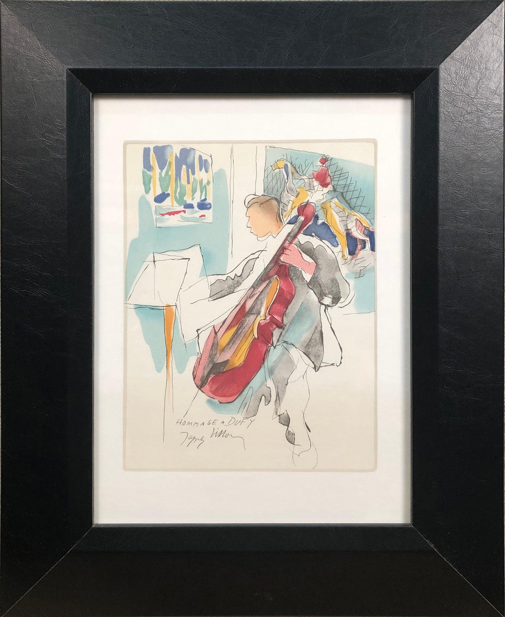 Image Size: 9 x 6.75 inches ( 22.86 x 17.145 cm )
Framed: Yes
Frame Size: 16.5 x 13.5
Condition: A-: Near Mint, very light signs of handling
Additional Details: Lithograph from the book 'Lettre a mon Peintre' by Marcelle Oury. Printed on velin