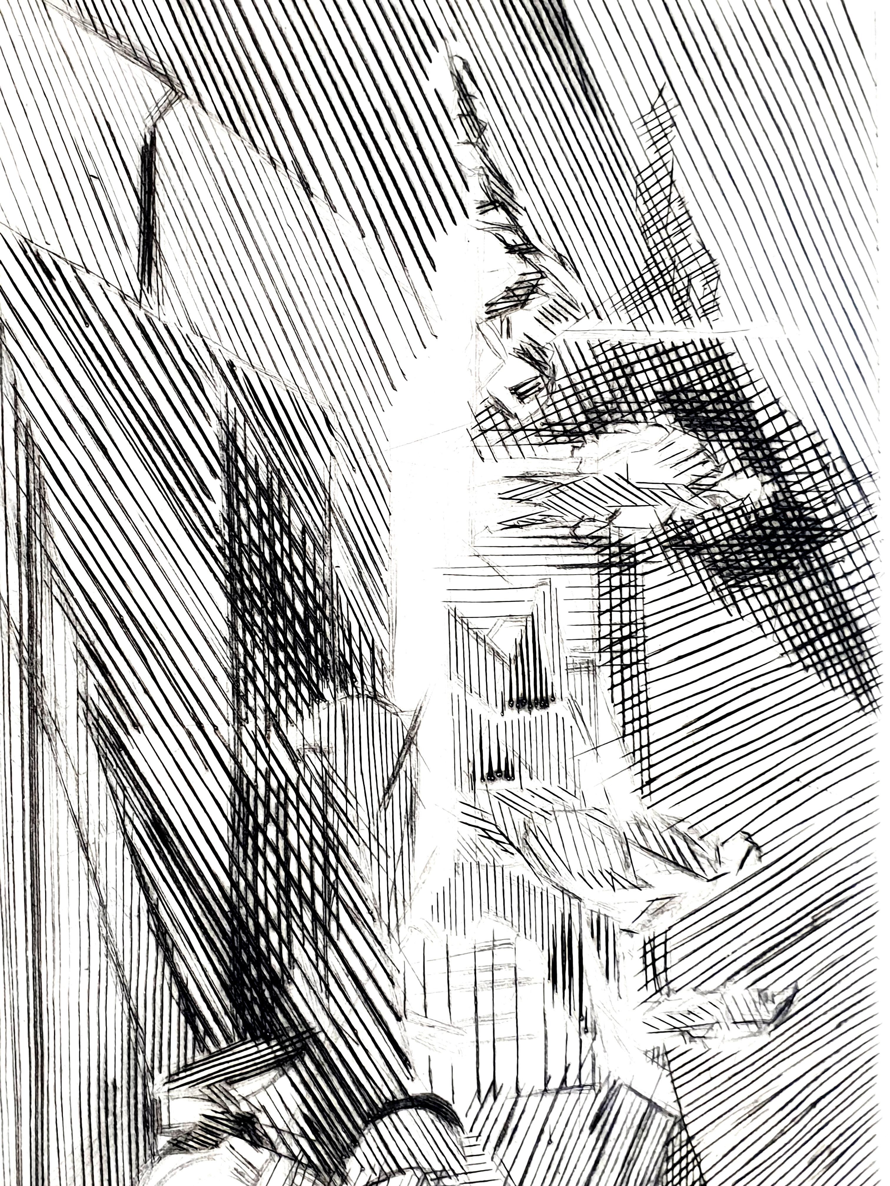 Jacques Villon - Paysage - gravure originale en vente 1