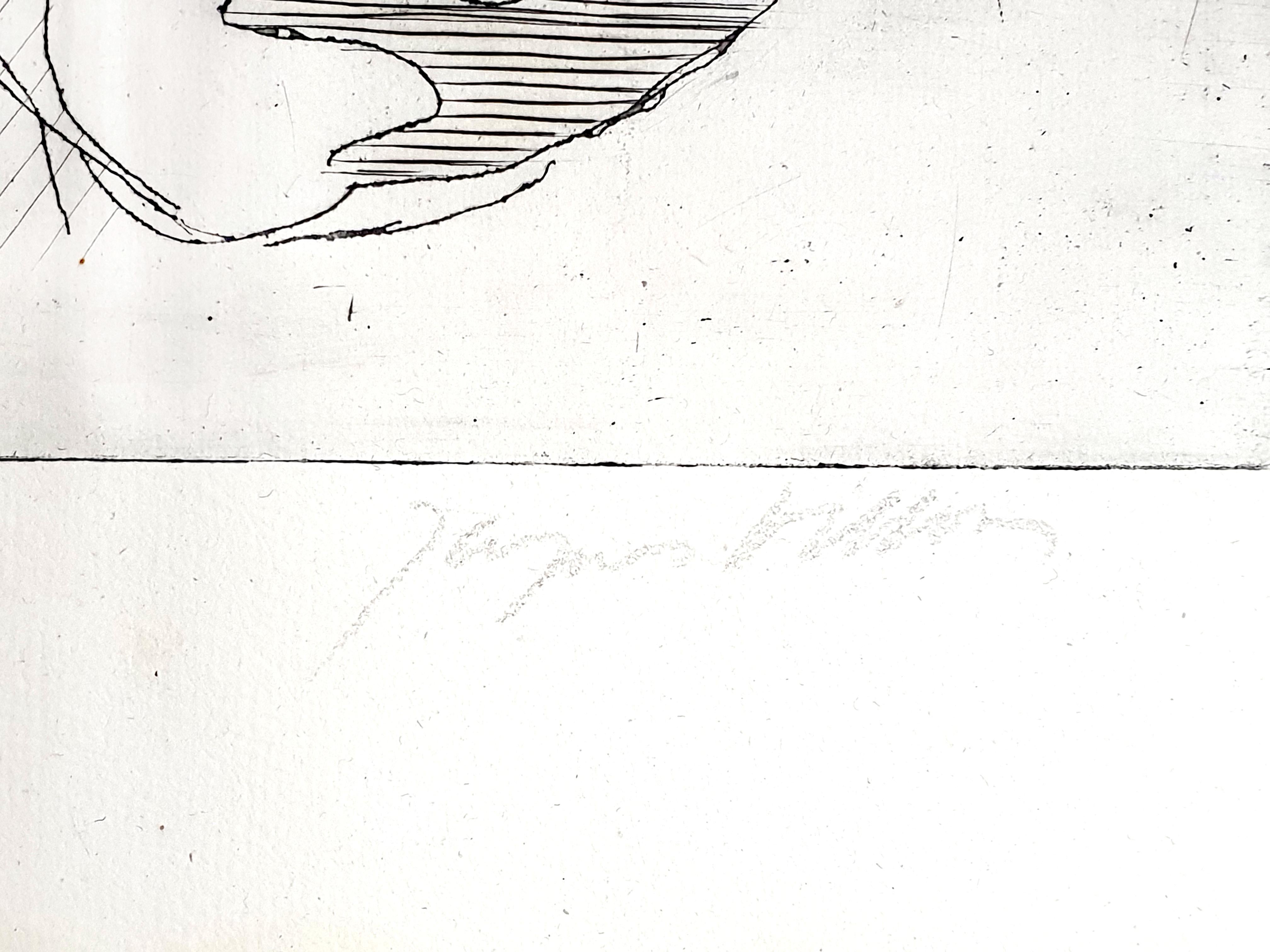 Jacques Villon - Nude - Original Etching For Sale 3