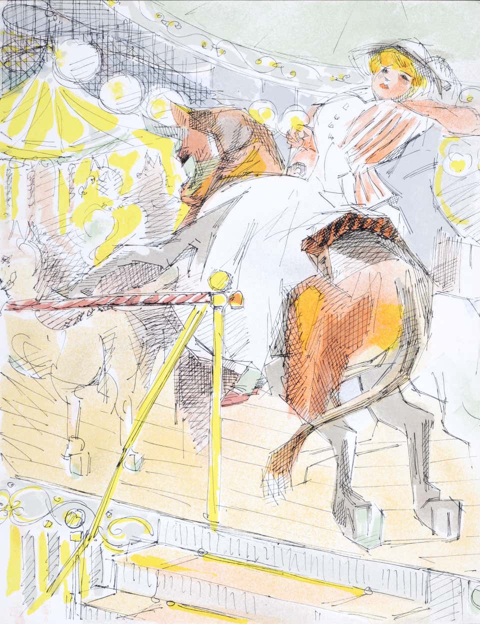 Jacques Villon, The Carousel, from Views of Paris, 1963