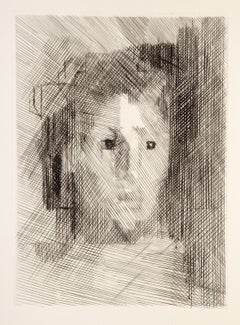 June-fille, Cubist Etching by Jacques Villon