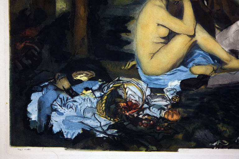 Le Déjeuner sur l'herbe (after Manet) - Print by Jacques Villon