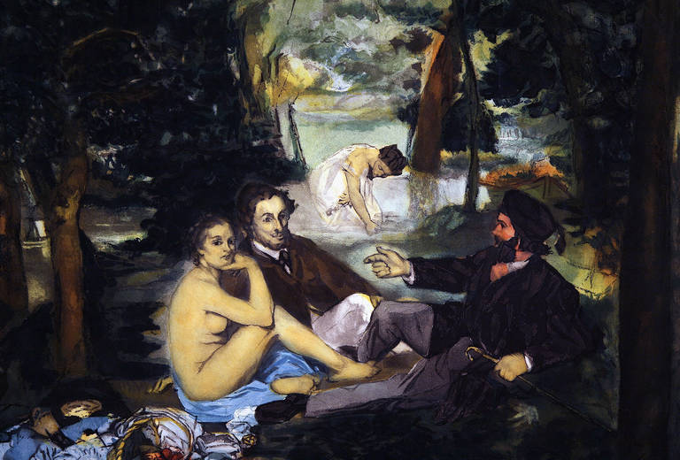 Le Déjeuner sur l'herbe (after Manet) - Modern Print by Jacques Villon