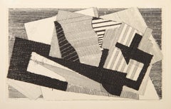 L'Oiseau, Cubist Etching by Jacques Villon