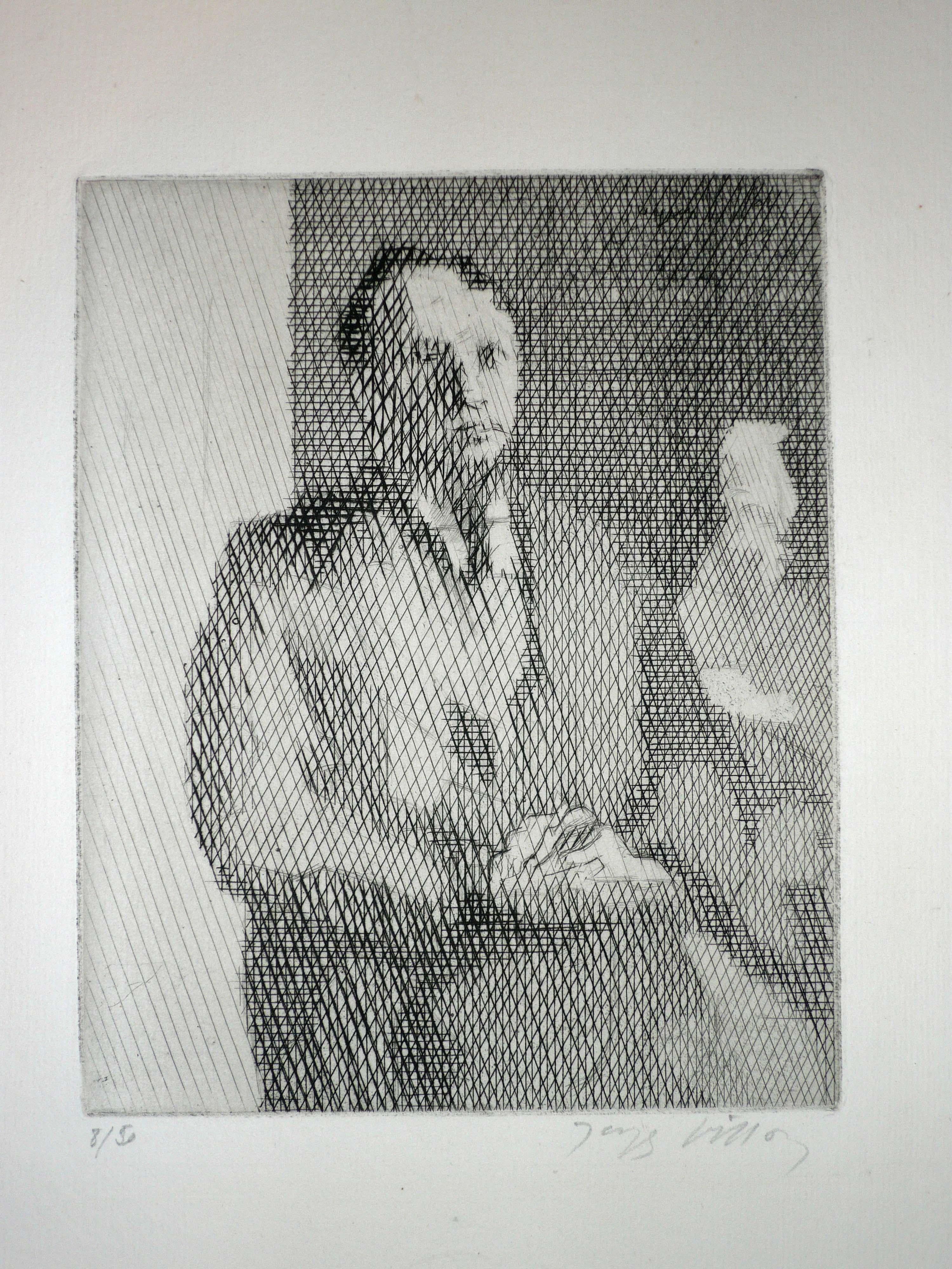 MONSIEUR PATRELLE – Print von Jacques Villon