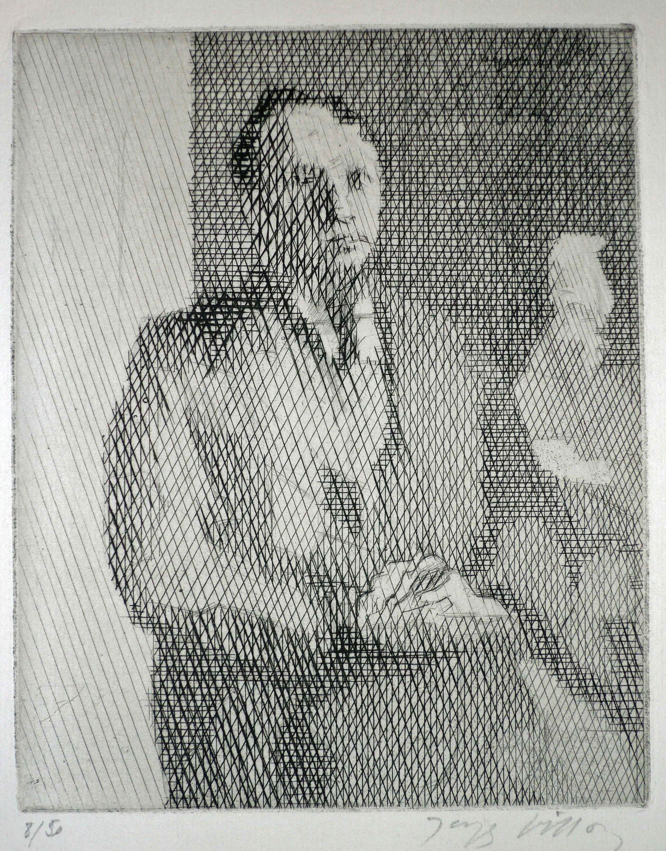Jacques Villon Portrait Print – MONSIEUR PATRELLE