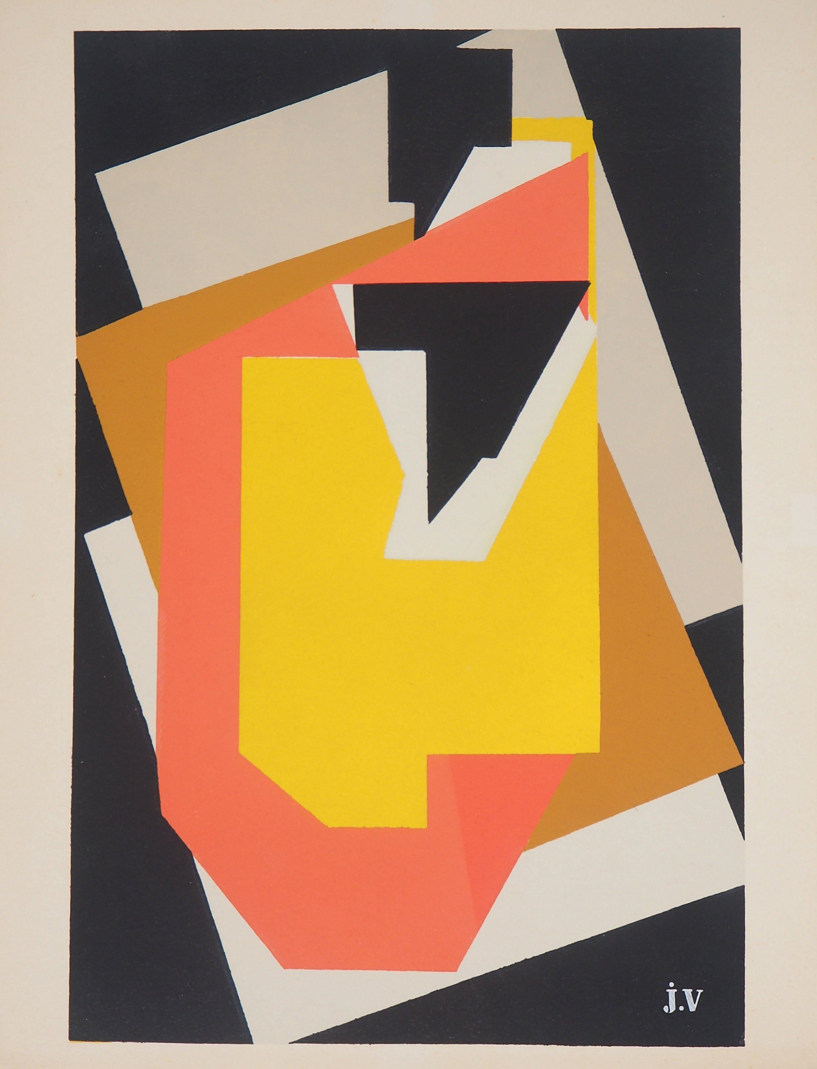 Jacques Villon Abstract Print - Noblesse, 1953 - Screen Print