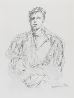 Portrait de Rimbaud, 1962 Drypoint Etching by Jacques Villon