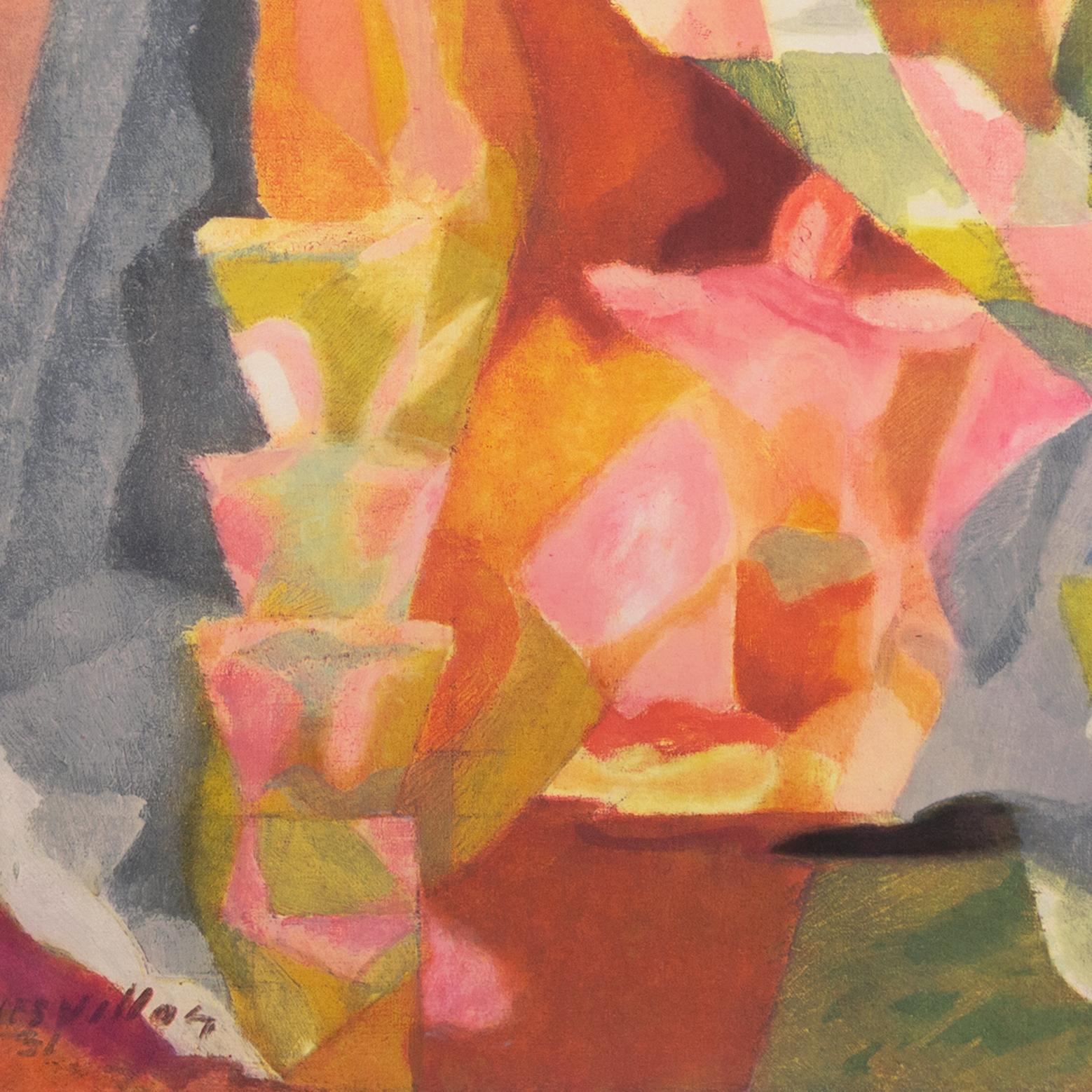 Signed in pencil, lower right, 'Jacques Villon' (French, 1875-1963) and with number and limitation, '19/150', lower left. Additionally signed in plate, lower left, 'Jacques Villon', dated 1931 and with blind stamp for Guy Spitzer, publisher. Bearing