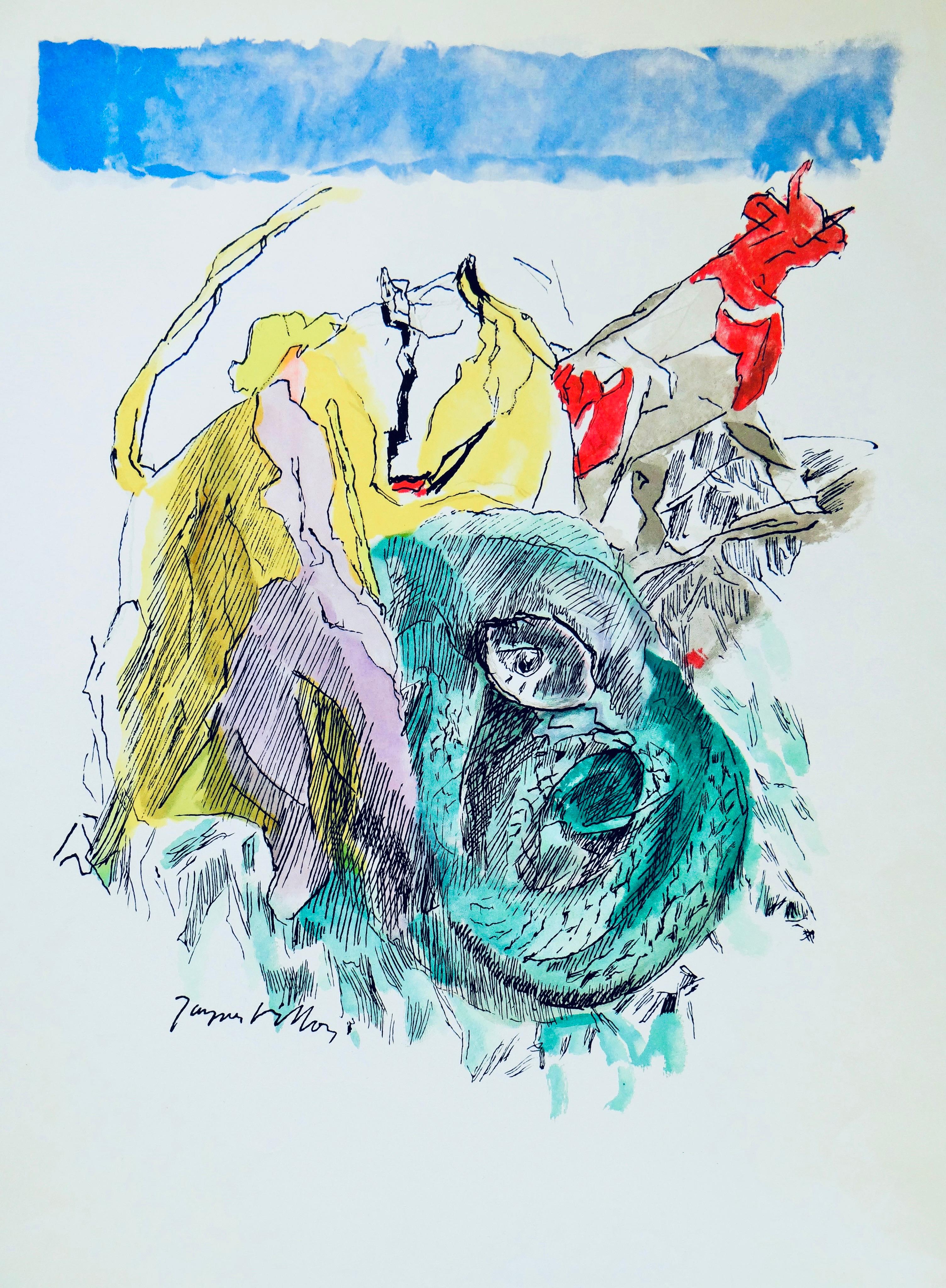 Serpent cubiste, Vingt fables de La fontaine, Jacques Villon For Sale 4