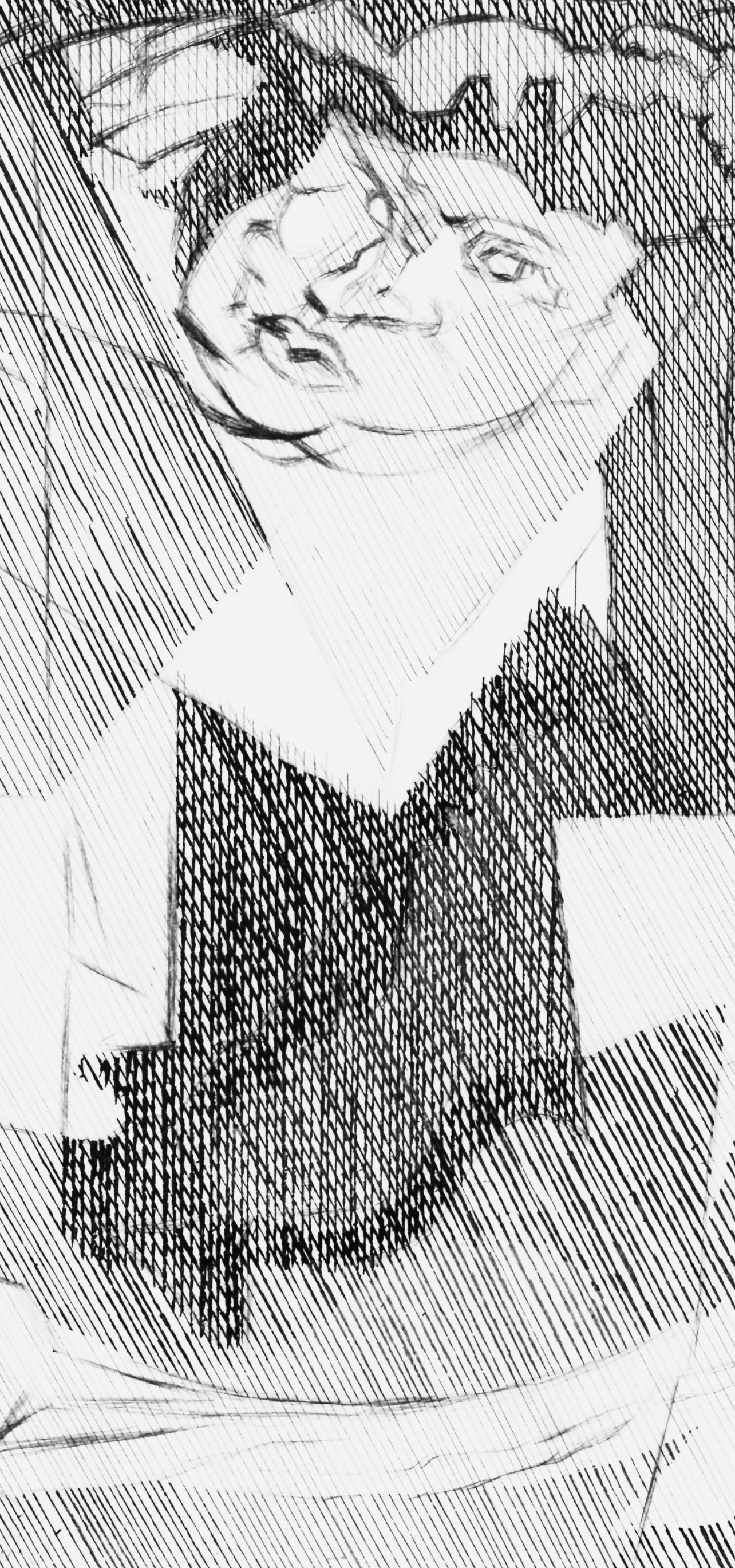 Tête de Femme (Ginestet-Pouillon 525), Société internationale d'art XXe siècle – Print von Jacques Villon