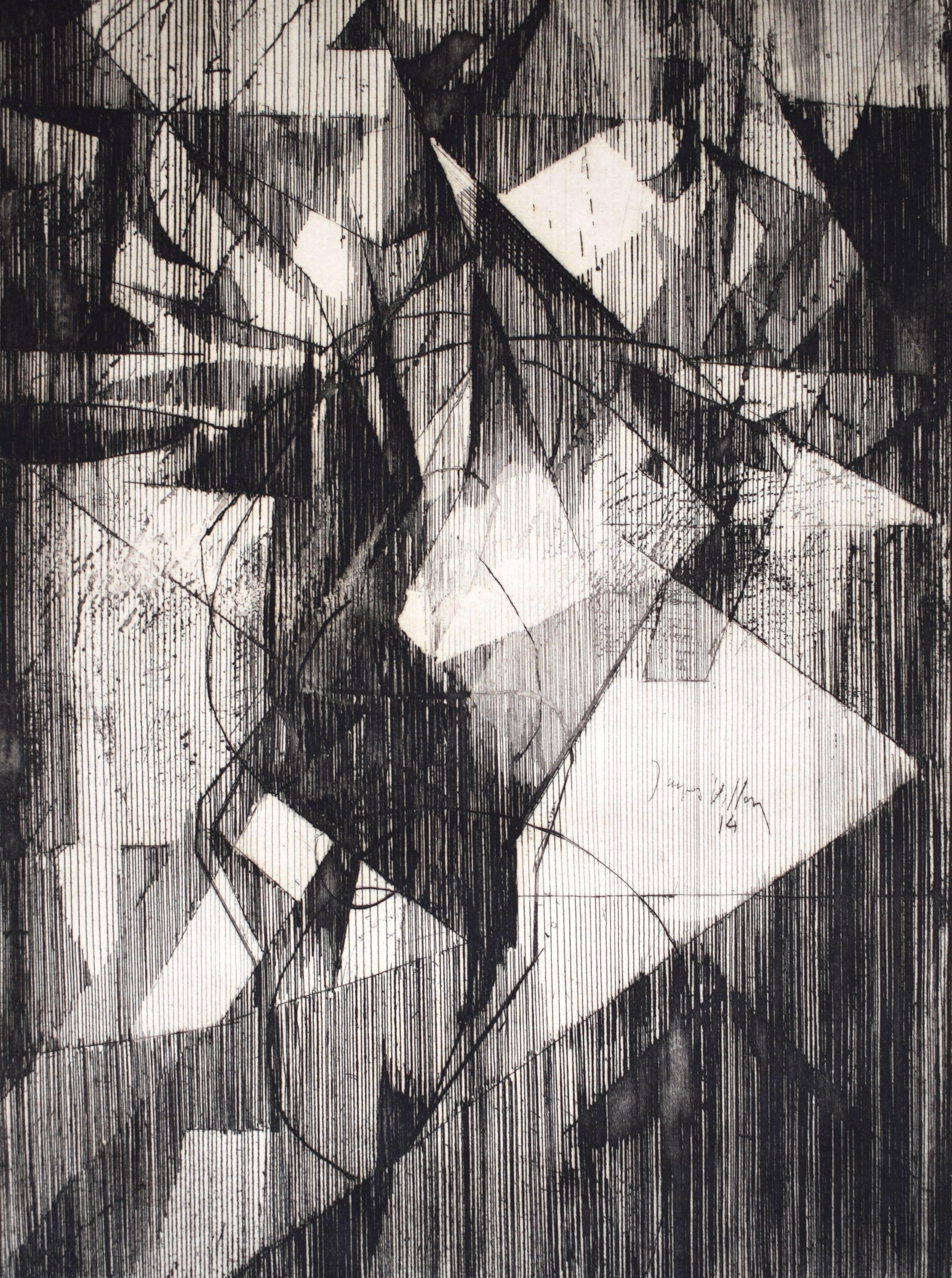 Figurative Print di Jacques Villon - Il piccolo funambolo  Il piccolo equilibrista, 1914