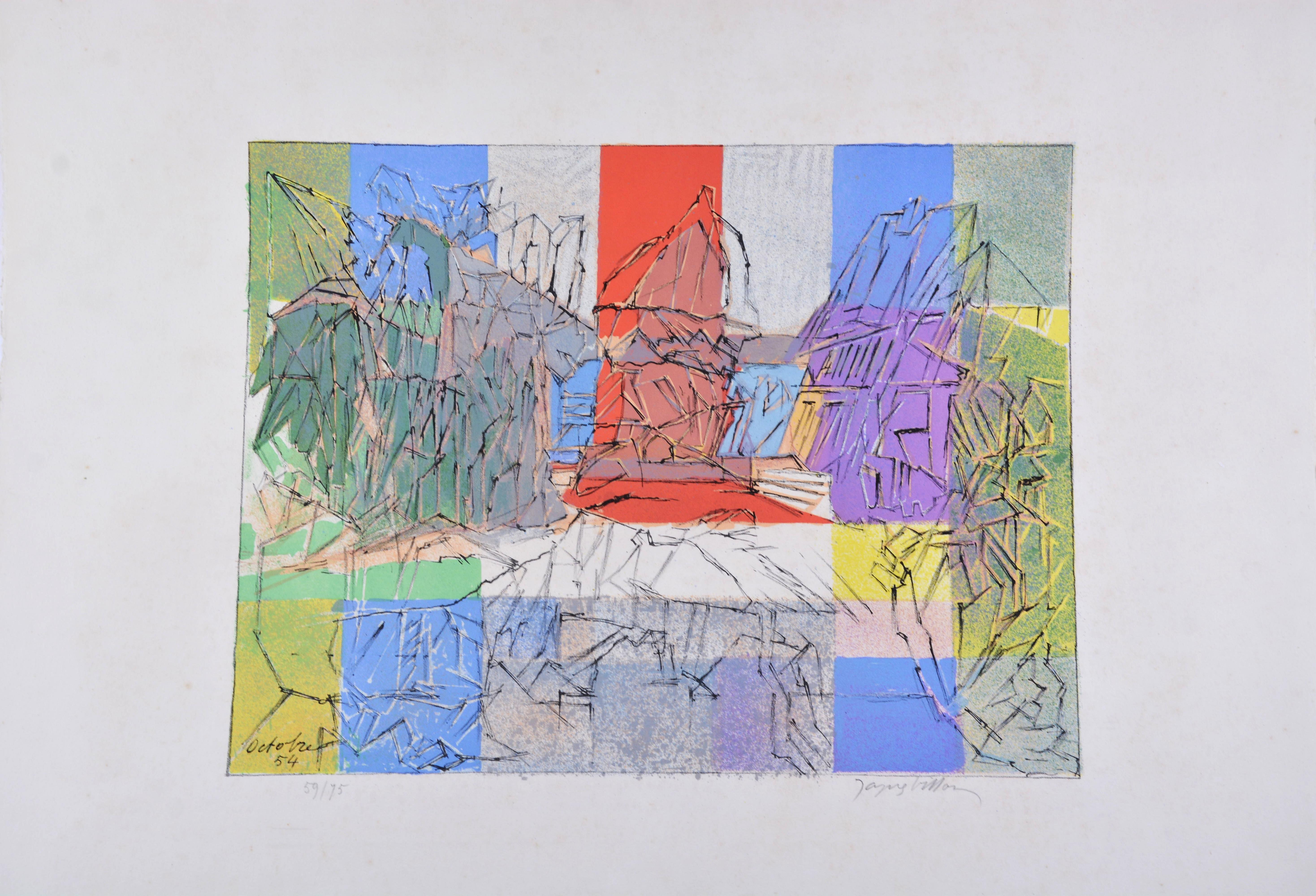 Abstract Print Jacques Villon - Le pigeonnier normand
