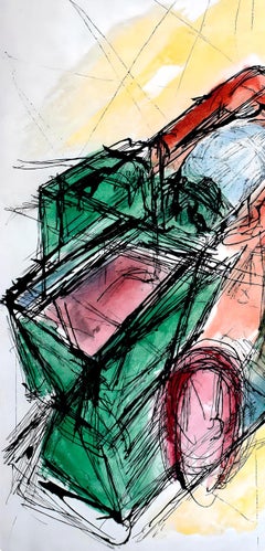 Jacques Villon, The Automobile, from The Painters My Friends, 1965 (after)